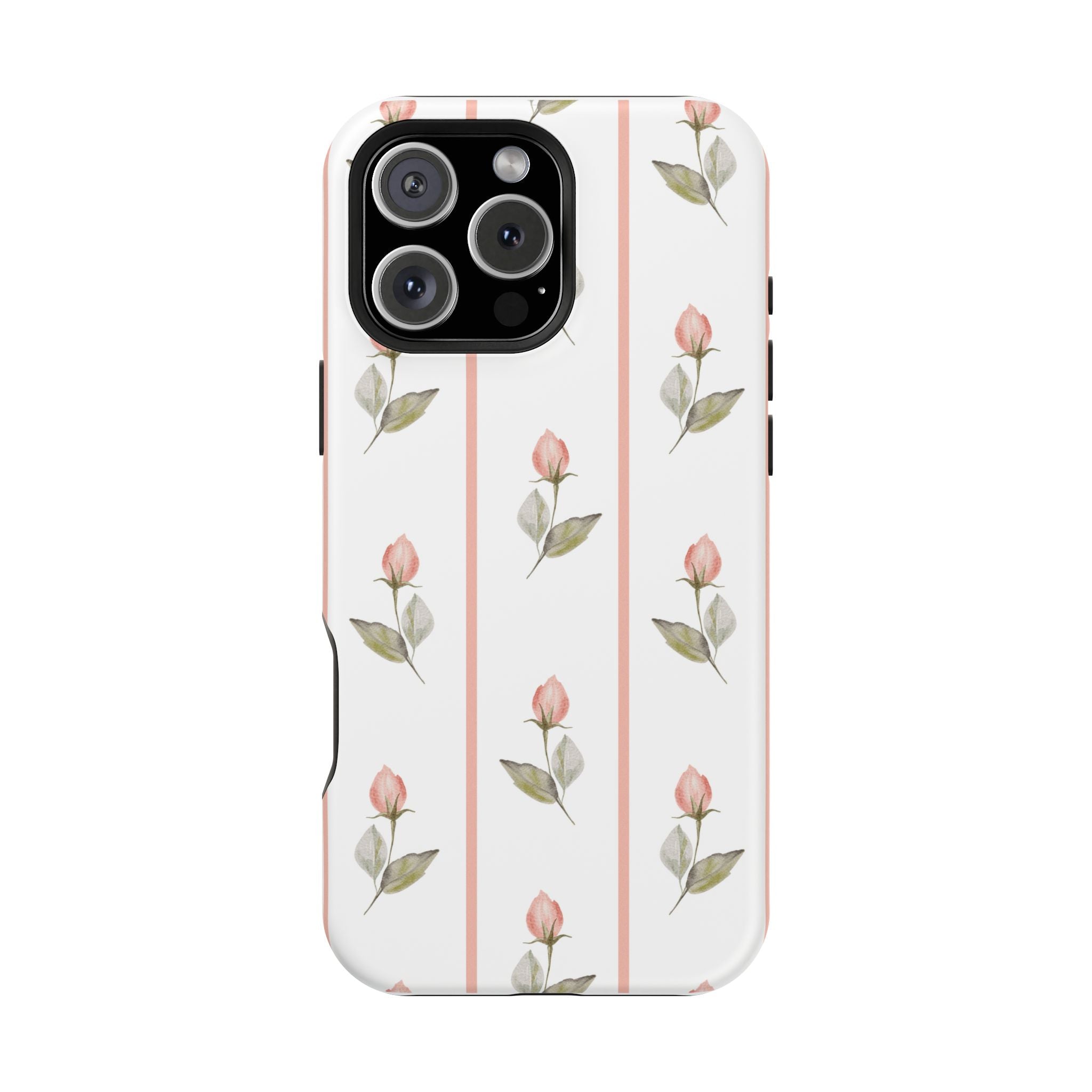 Customizable: Floral Impact-Resistant Phone Case, Chic Phone Cover