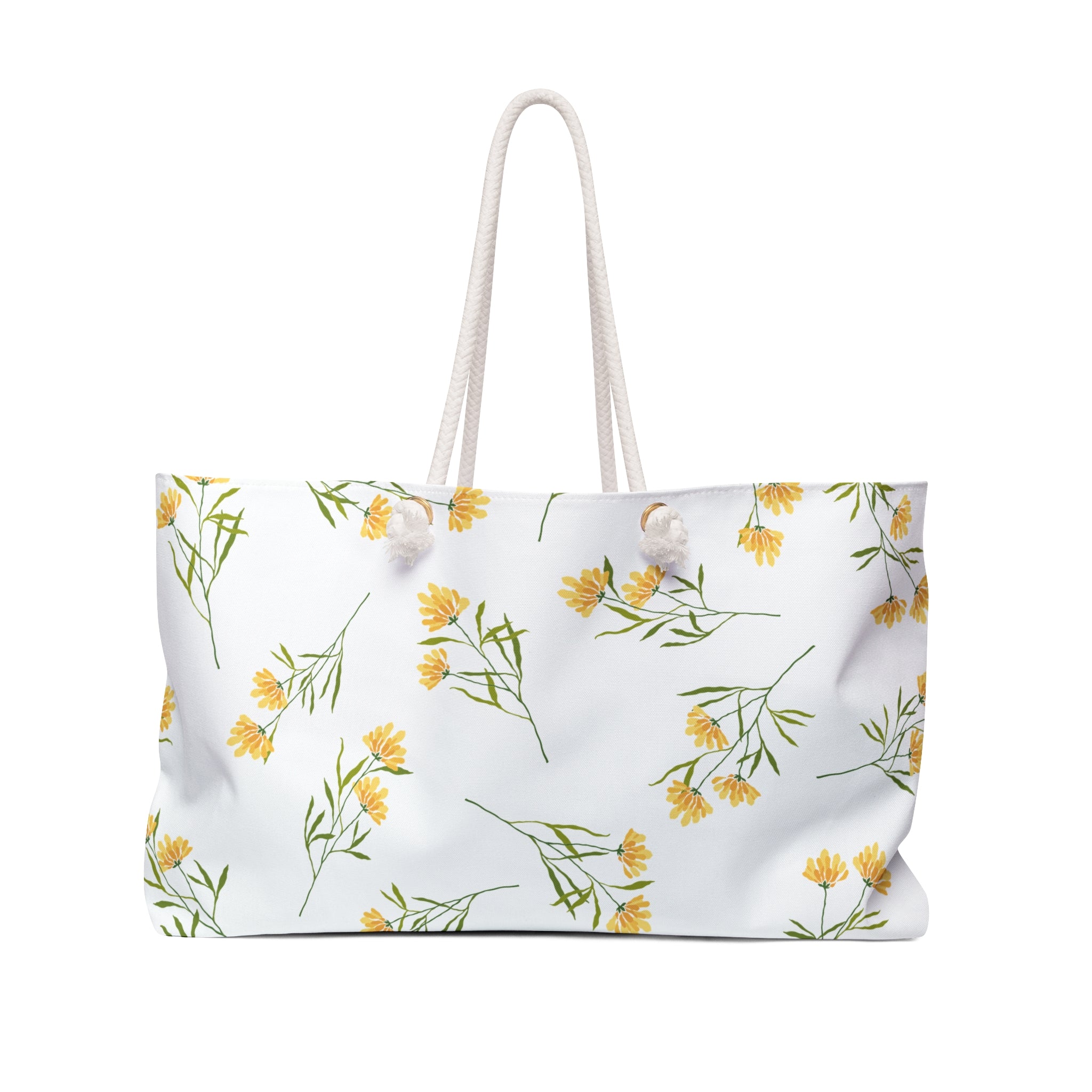 Chic Floral Weekender Bag for Travel, Beach, Gym, Shopping, School, and College