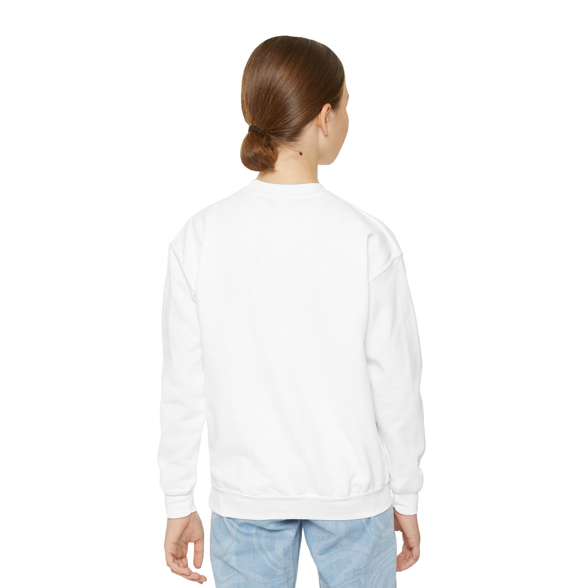 Customizable Cheer Youth Crewneck Sweatshirt for Girls, Personalized Cheerleading Jumper, Kids Cheer Team Top, Cheerleader Gift, Cheer Squad