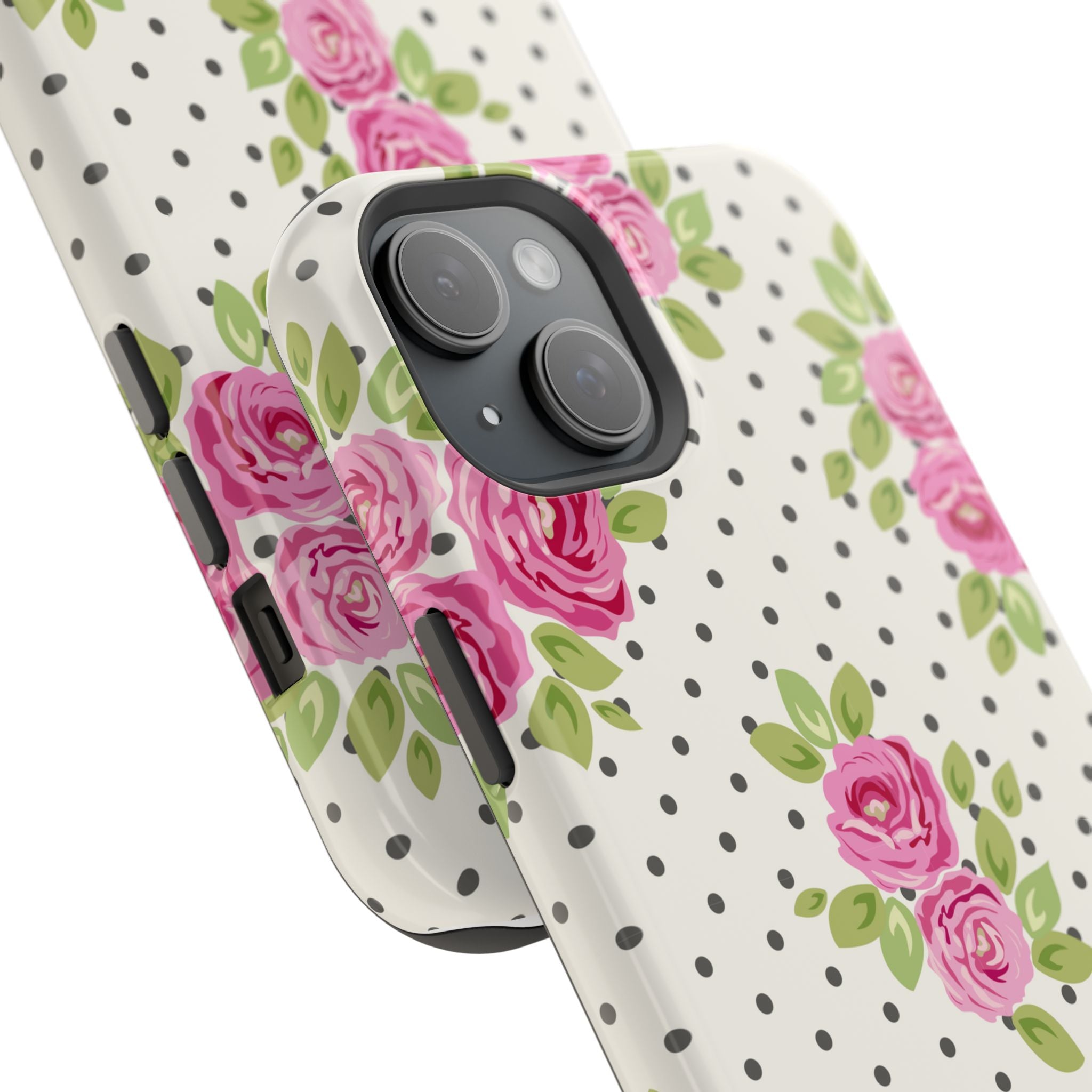 Customizable: Floral Polka Dot Phone Case