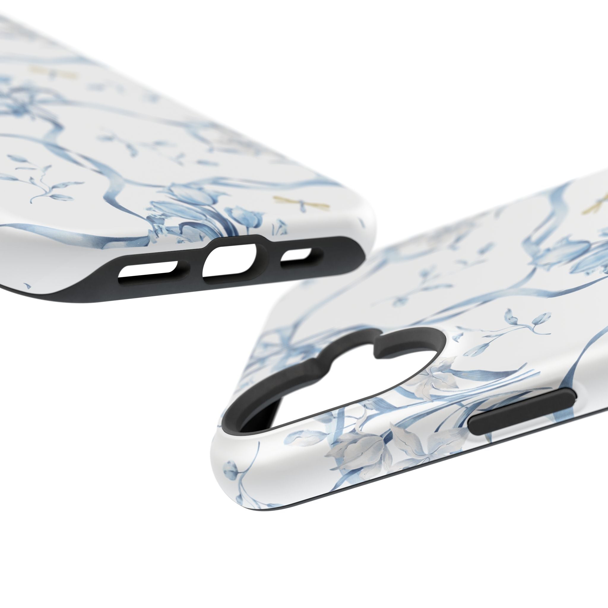 Customizable: Blue Floral-Inspired Phone Case