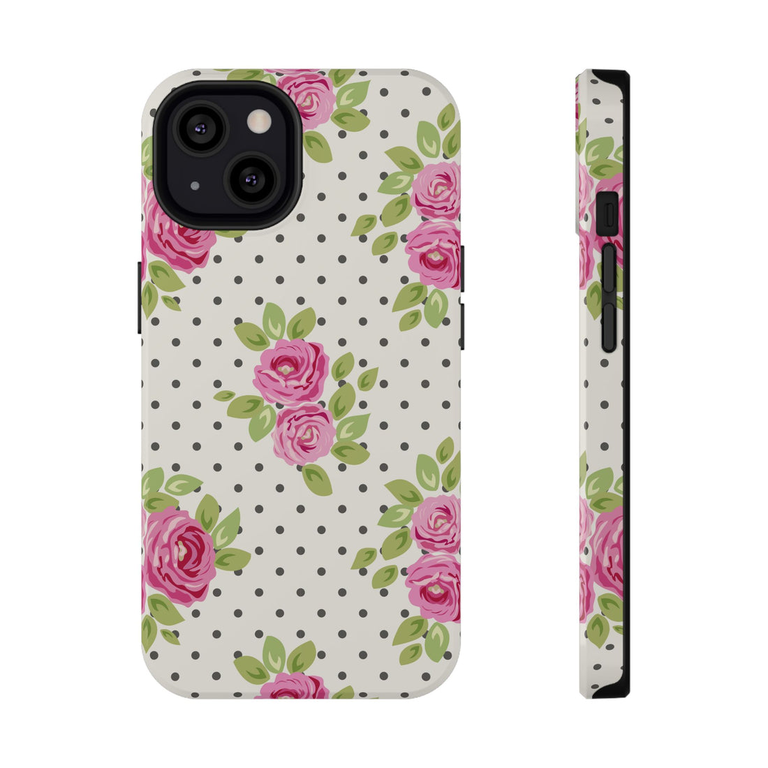 Phone case with floral design on a white background