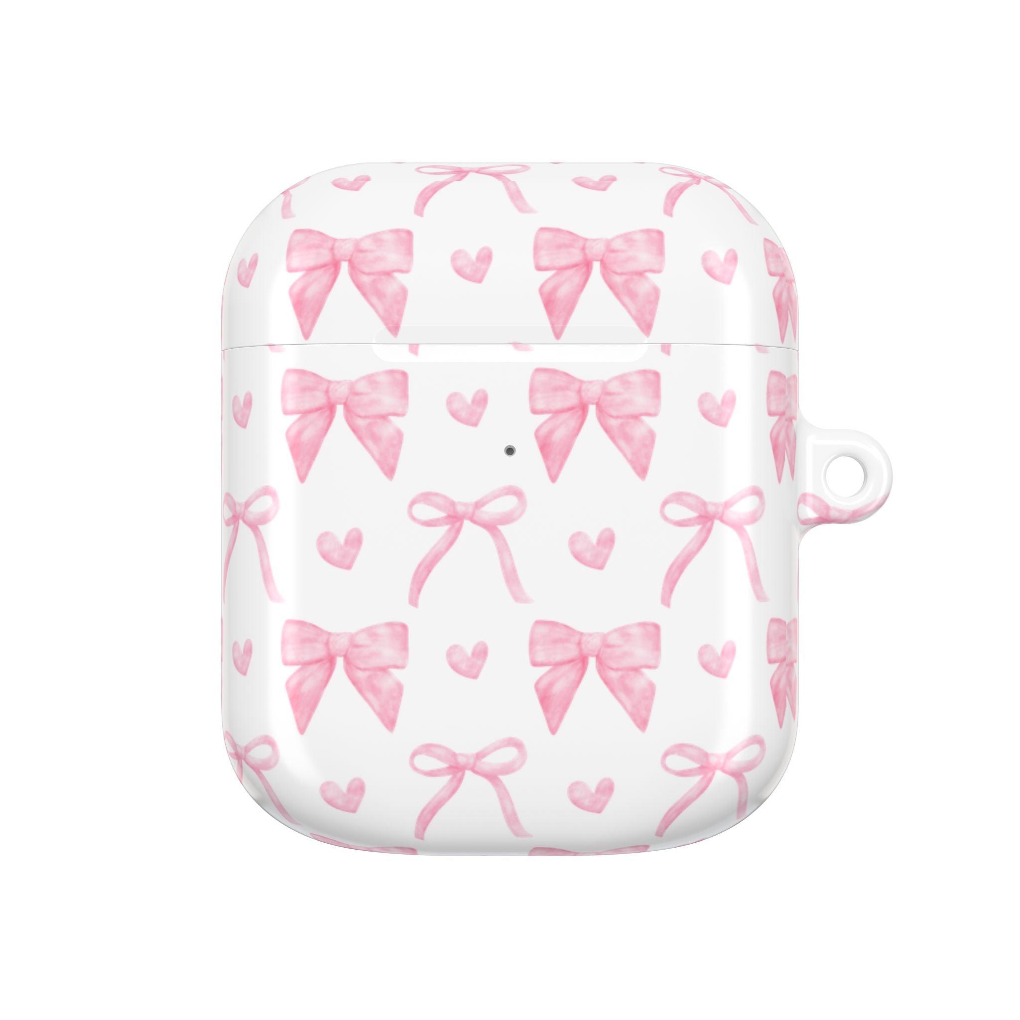 Cute Pink Bow AirPod Case Protectors, Aesthetic Earbuds Cover, Gift for Her, Stylish Tech Accessory