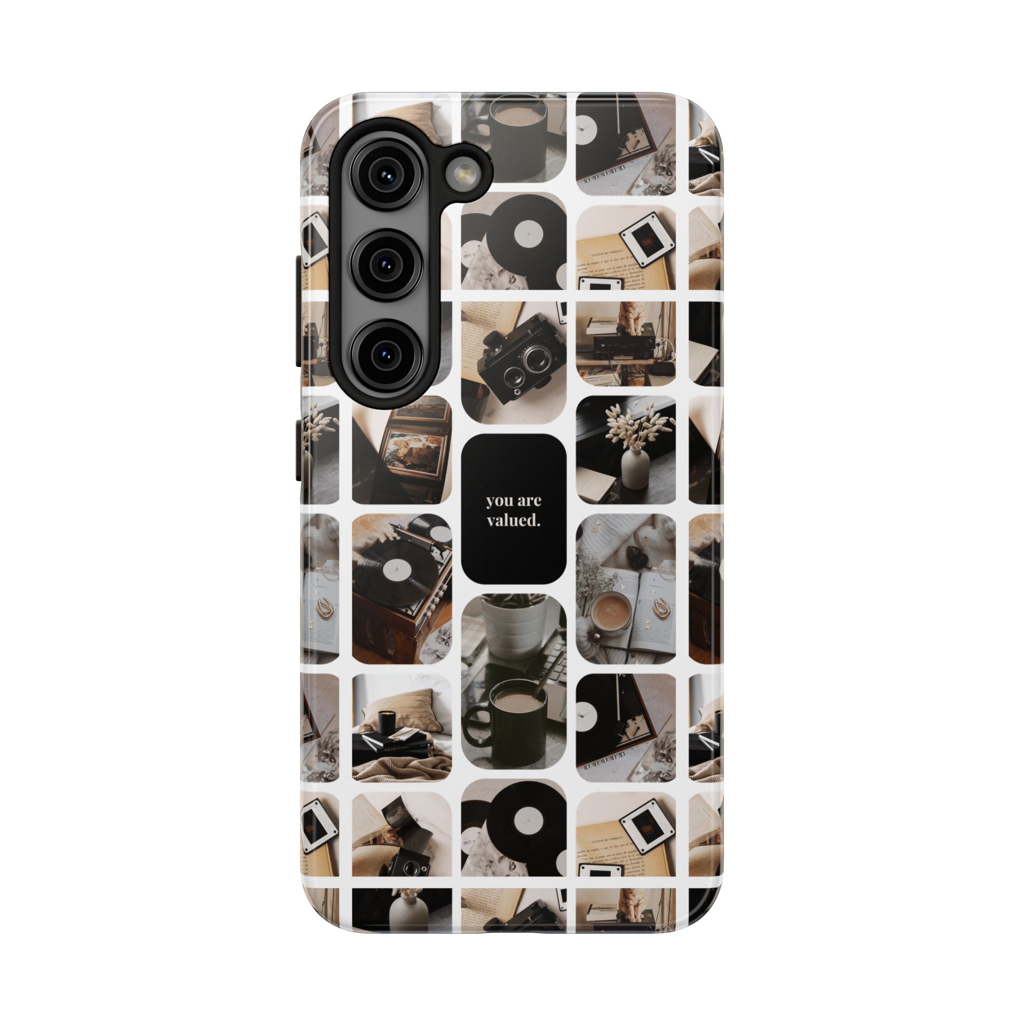 Retro Collage Phone Case - You Are Valued, Durable Protection for Your Device, Thoughtful Gift for Friends & Family, Perfect for Any [...]