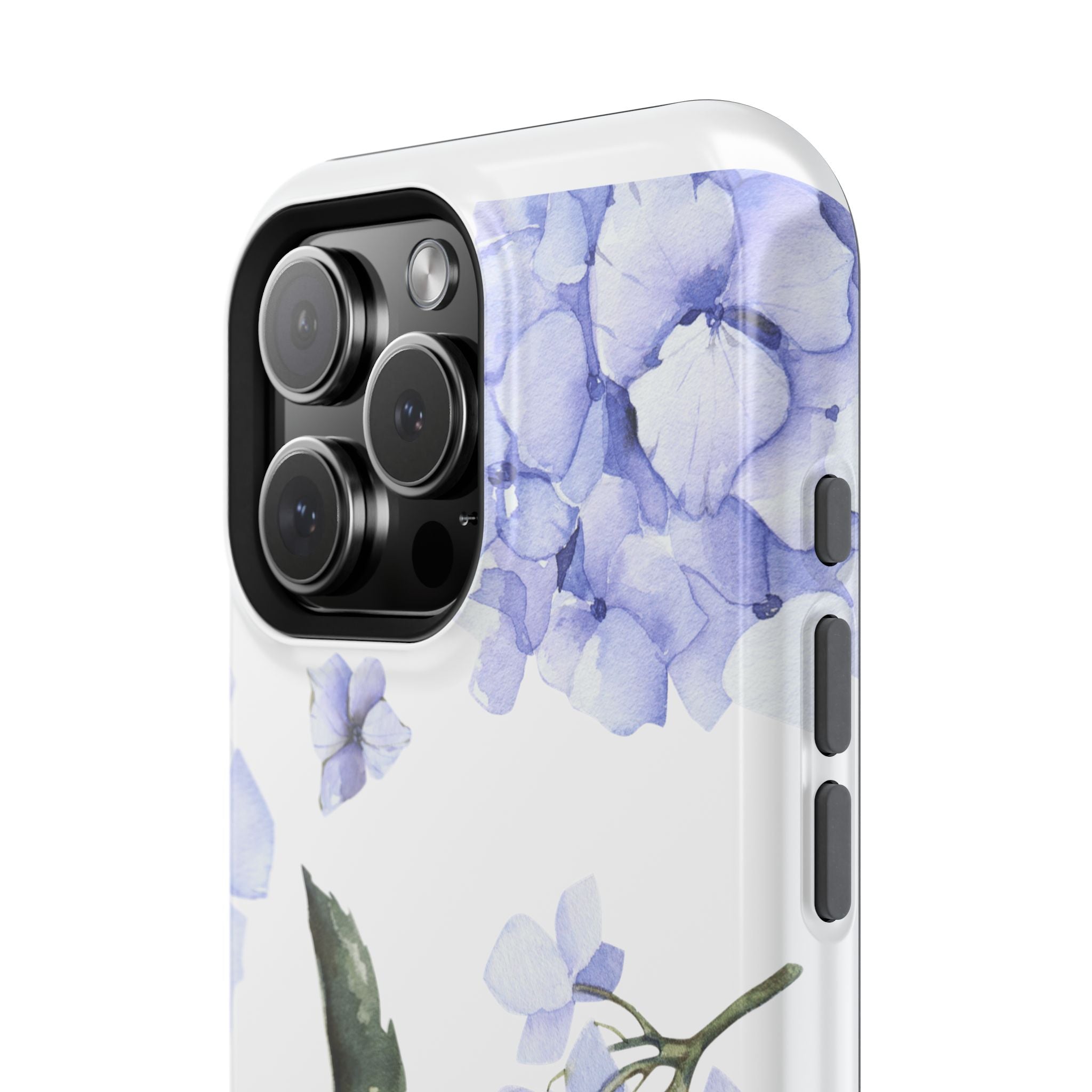 Customizable: Floral Purple Hydrangea Impact-Resistant Phone Case