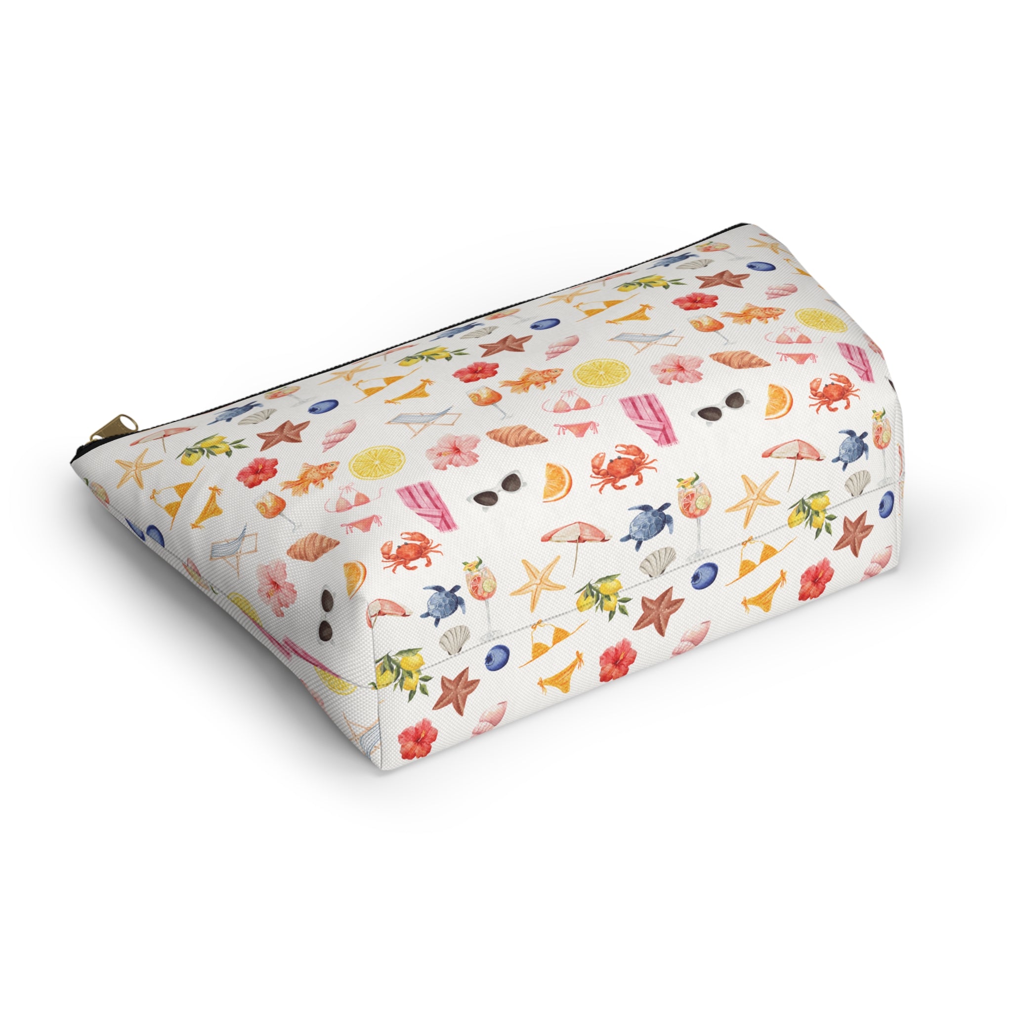 Customizable Beach-Themed Accessory/Makeup Pouch