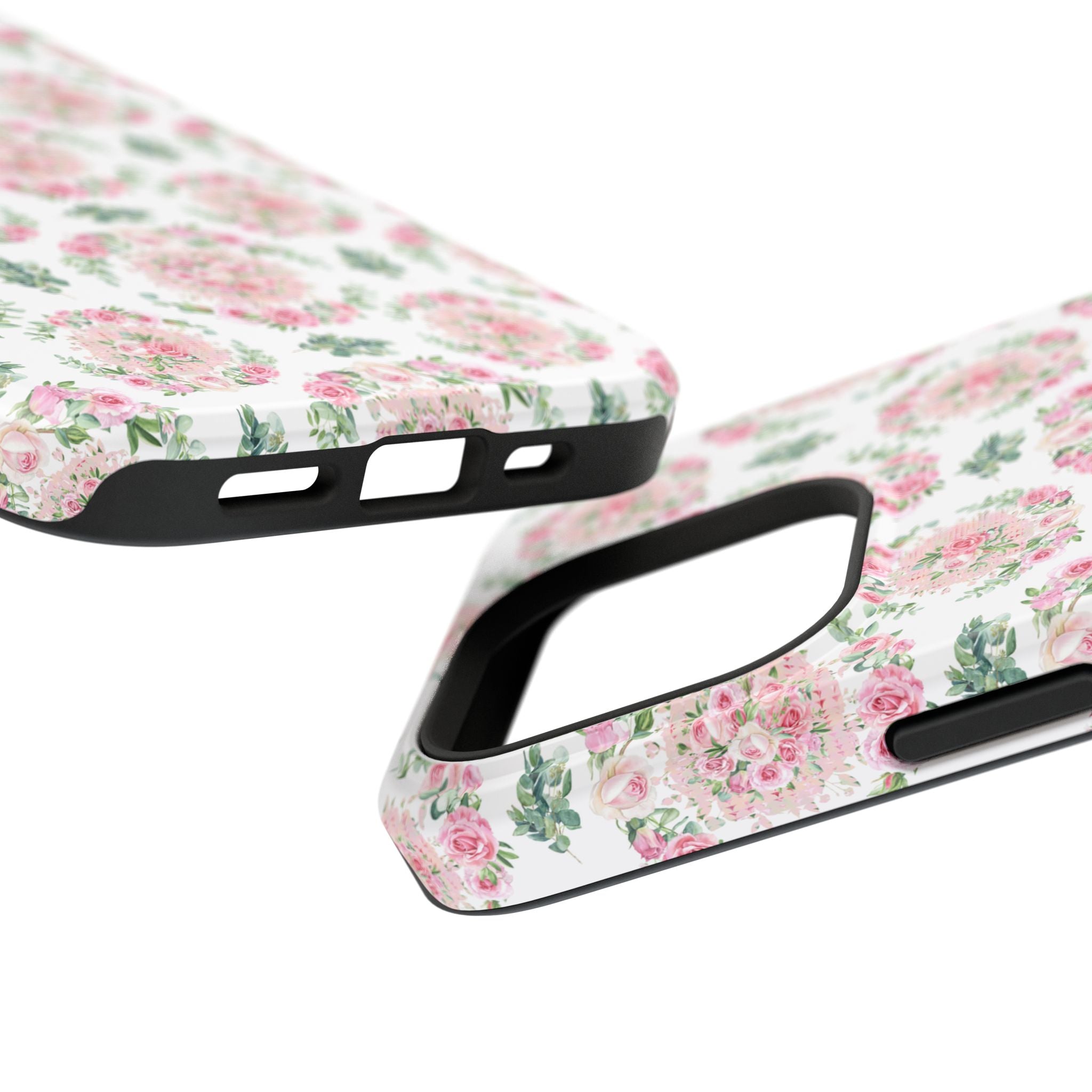 Customizable: Floral Impact-Resistant Phone Case