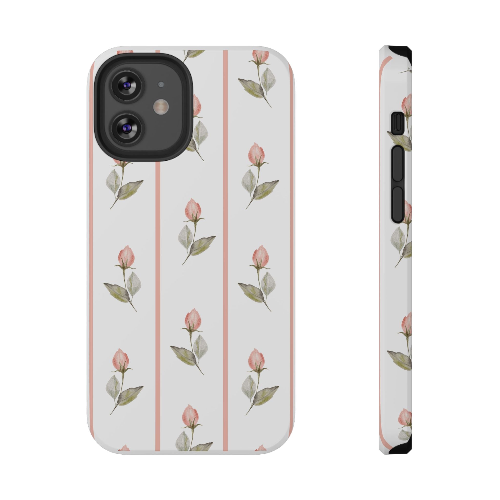 Customizable: Floral Impact-Resistant Phone Case, Chic Phone Cover