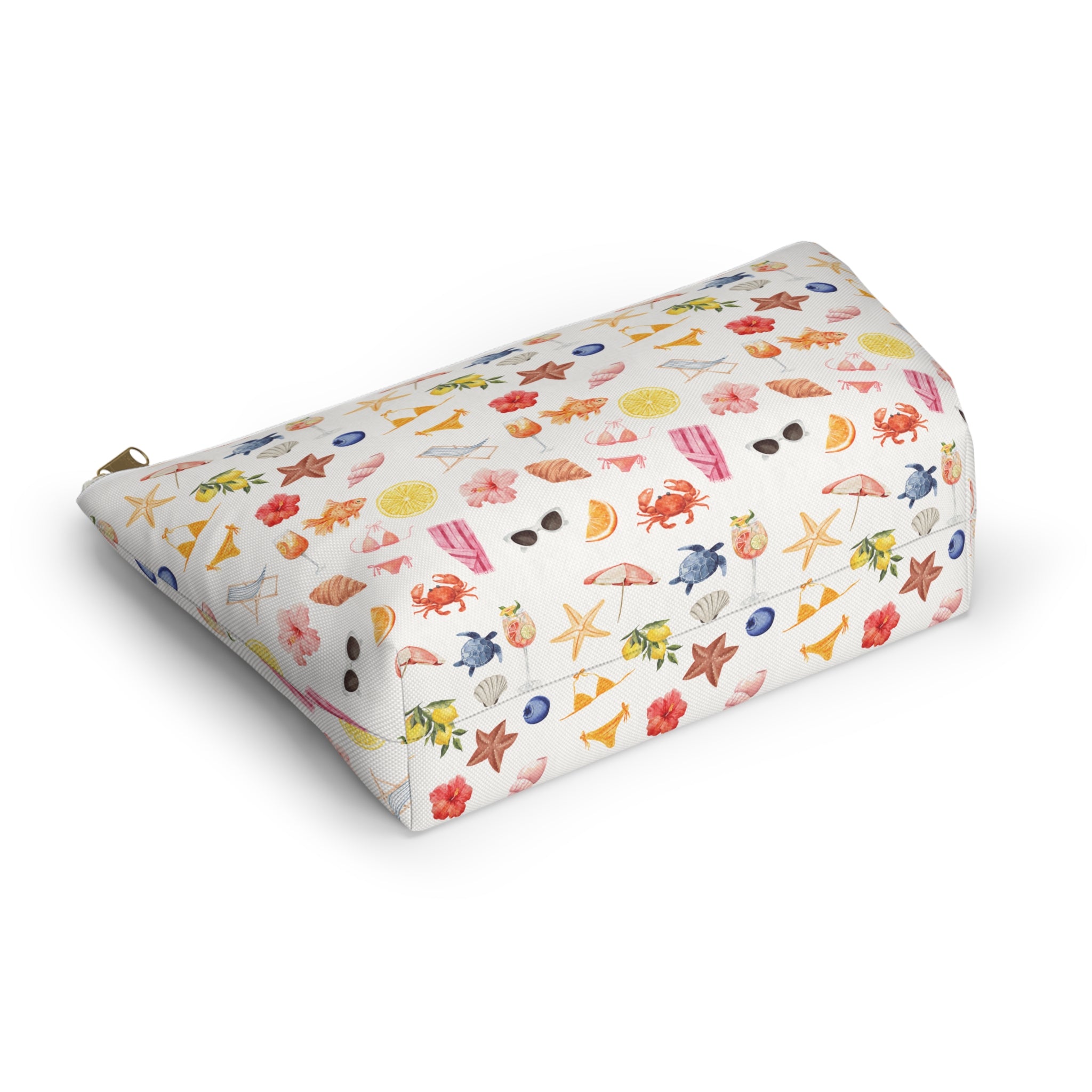 Customizable Beach-Themed Accessory/Makeup Pouch