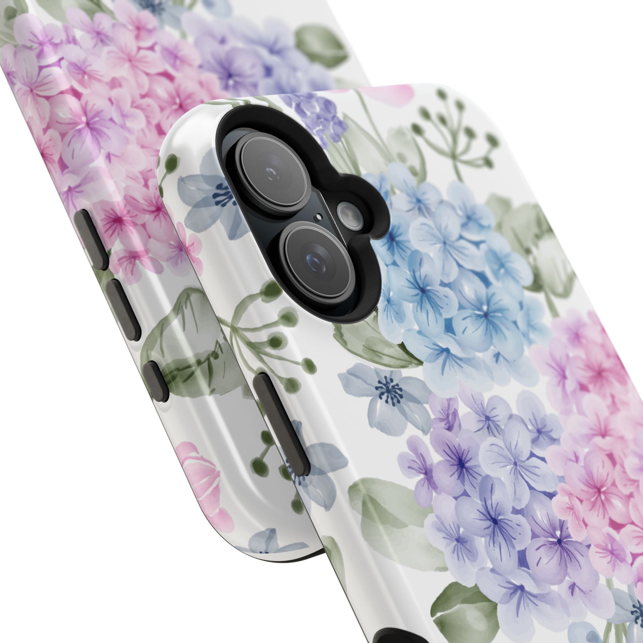 Customizable: Floral Hydrangea Impact-Resistant Phone Case