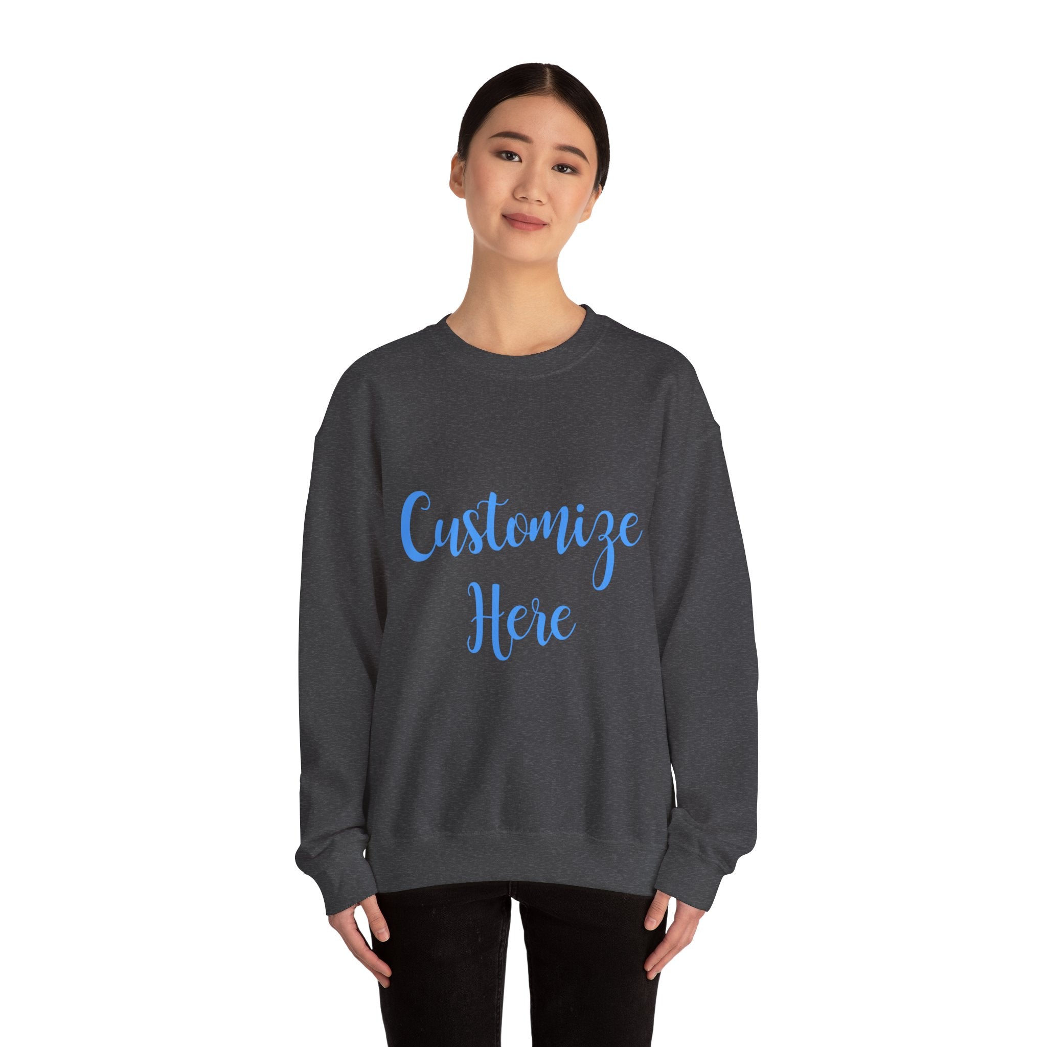 Customizable Light Blue Gameday Crewneck Sweatshirt | College Apparel, Game Day Hoodie, Sports Fan Gear, Customize to Say Anything you Want