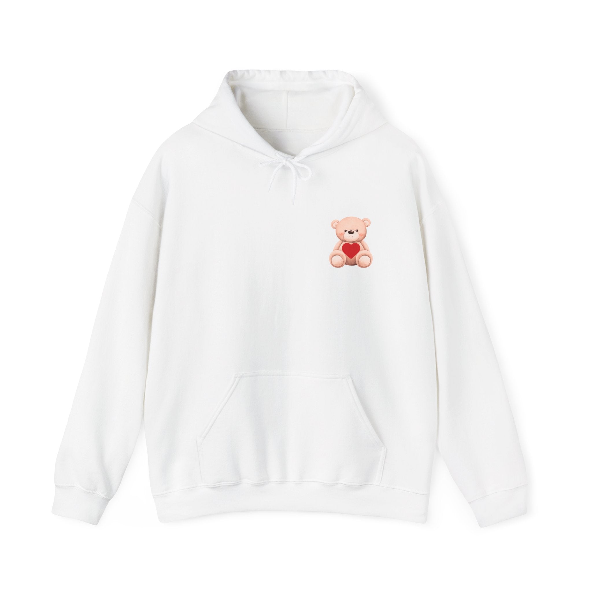 Customizable: Bear Heart Hoodie - Personalizable School Spirit Apparel