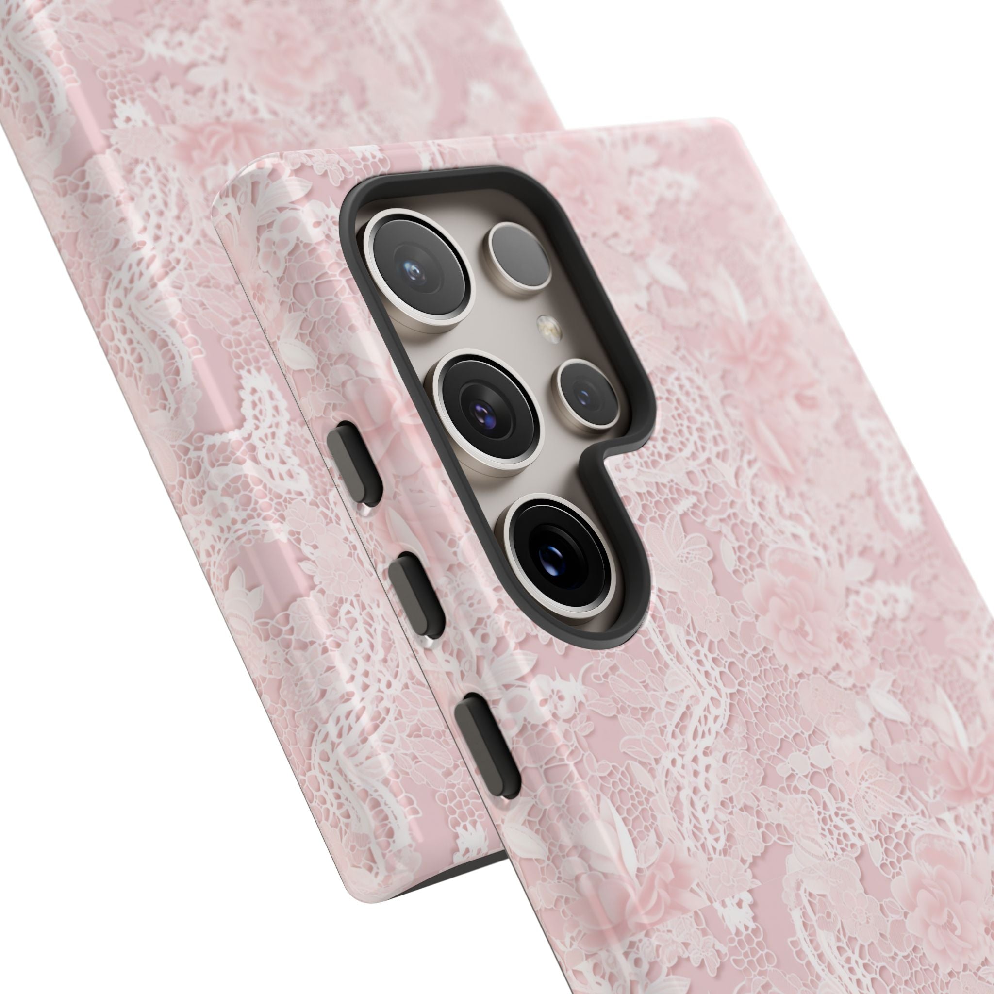 Customizable: Pink Floral Phone Case, Stylish Tough Cases, Unique Gift for Her, Cute Phone Accessories, Floral Tech Cover