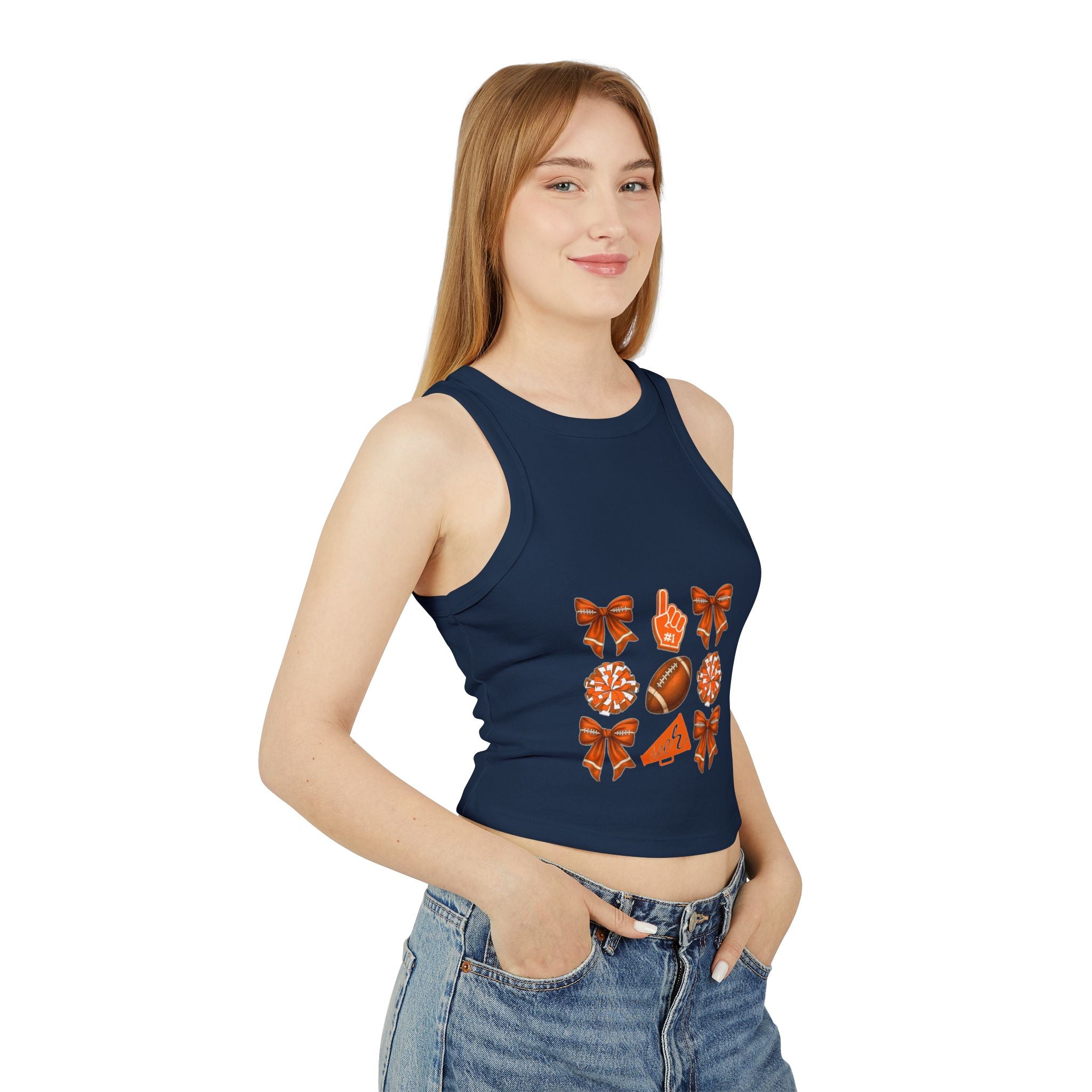 Customizable Orange Themed Game Day Tank