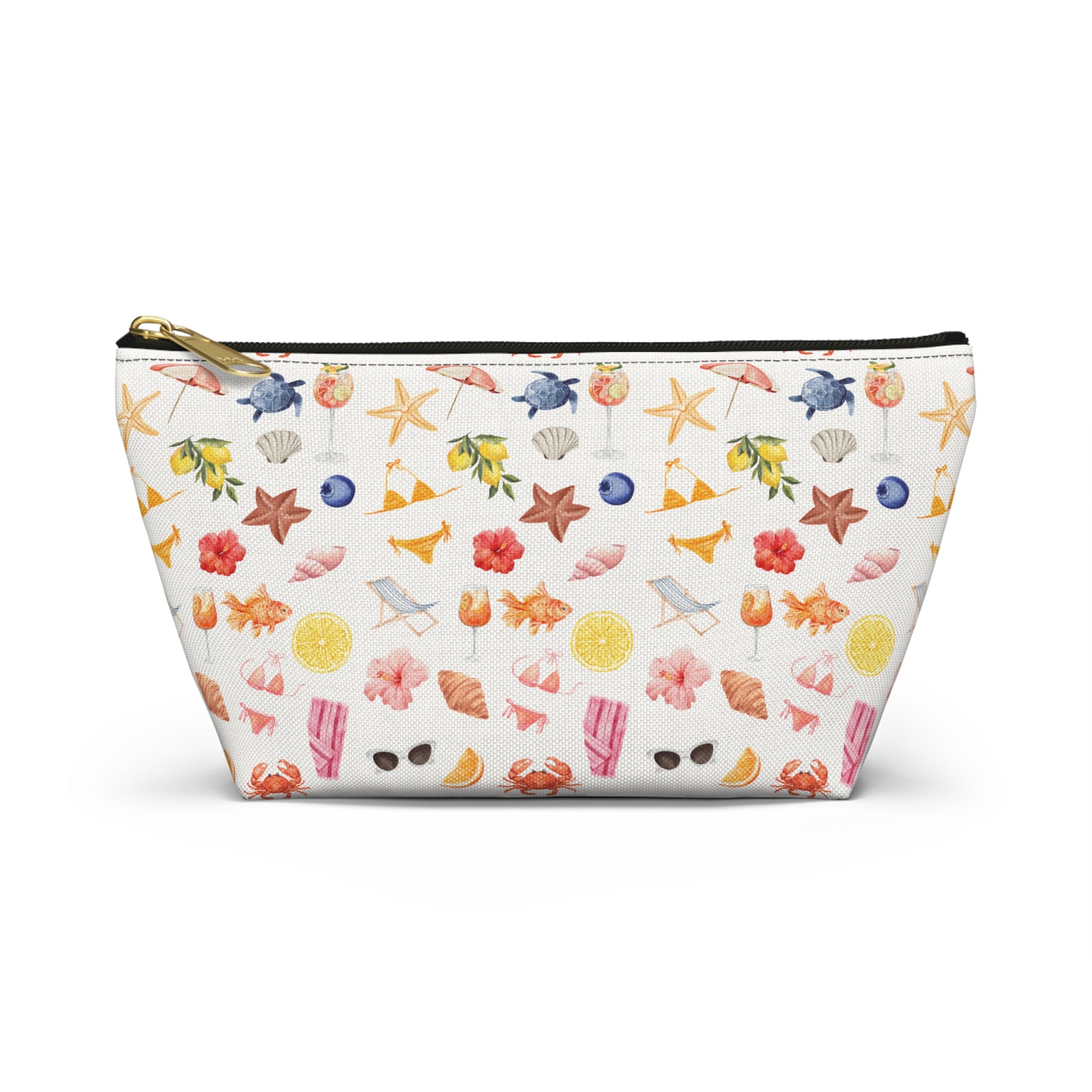 Customizable Beach-Themed Accessory/Makeup Pouch