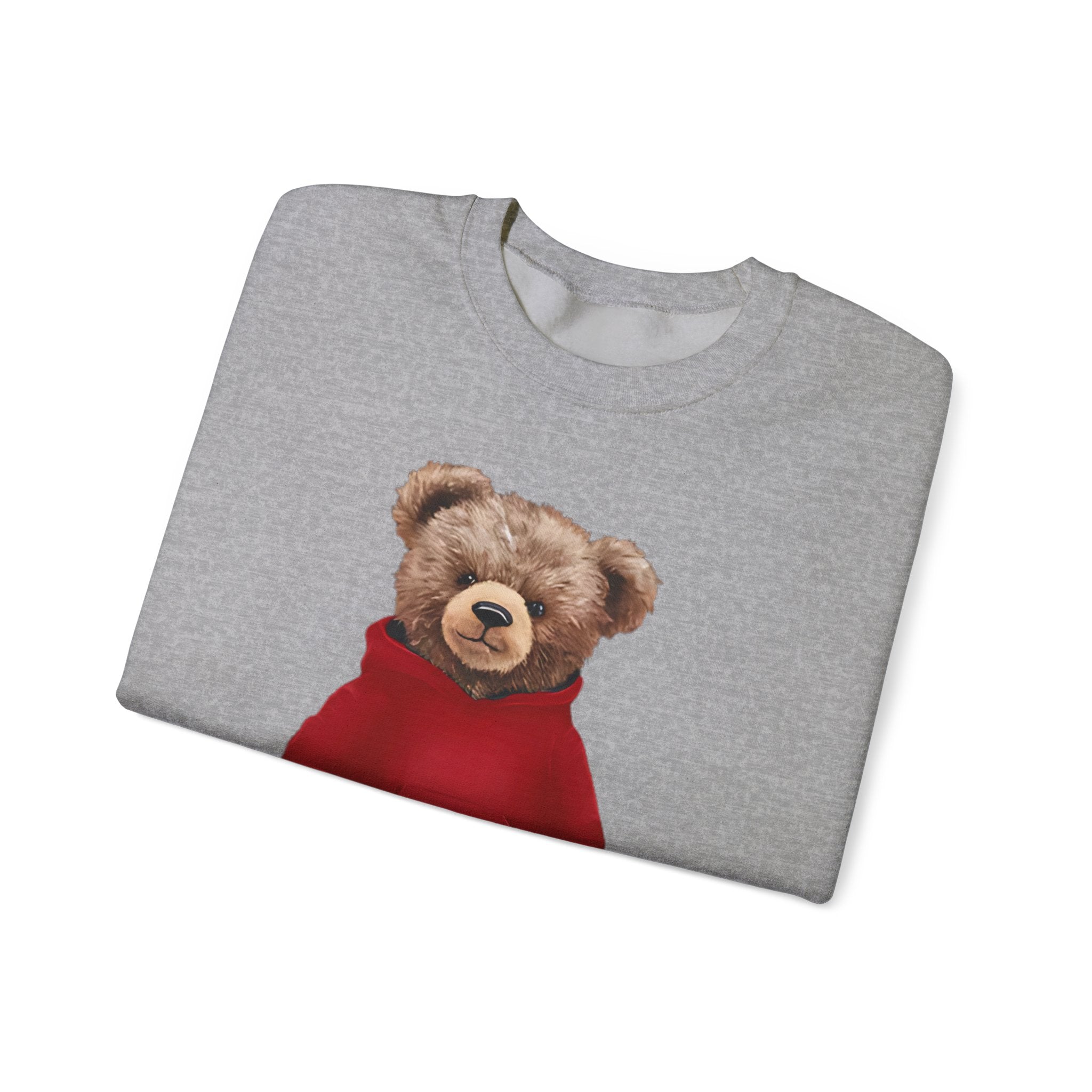 CUSTOMIZABLE: Cozy Bear Red Hoodie Sweatshirt Crewneck