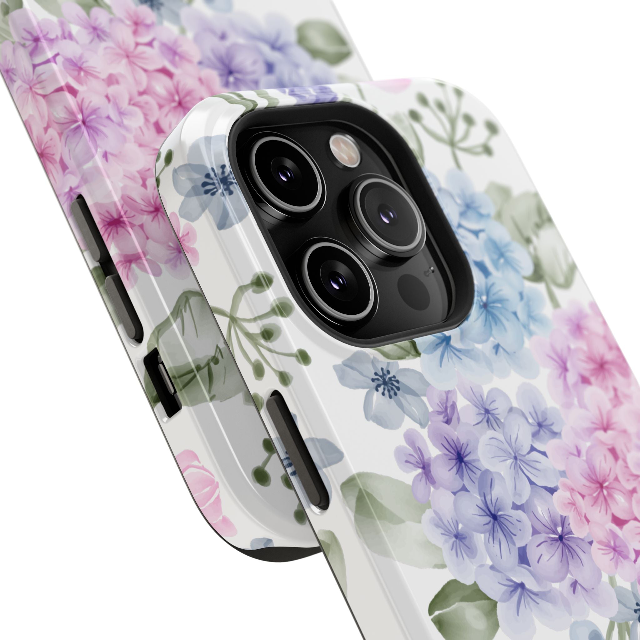 Customizable: Floral Hydrangea Impact-Resistant Phone Case