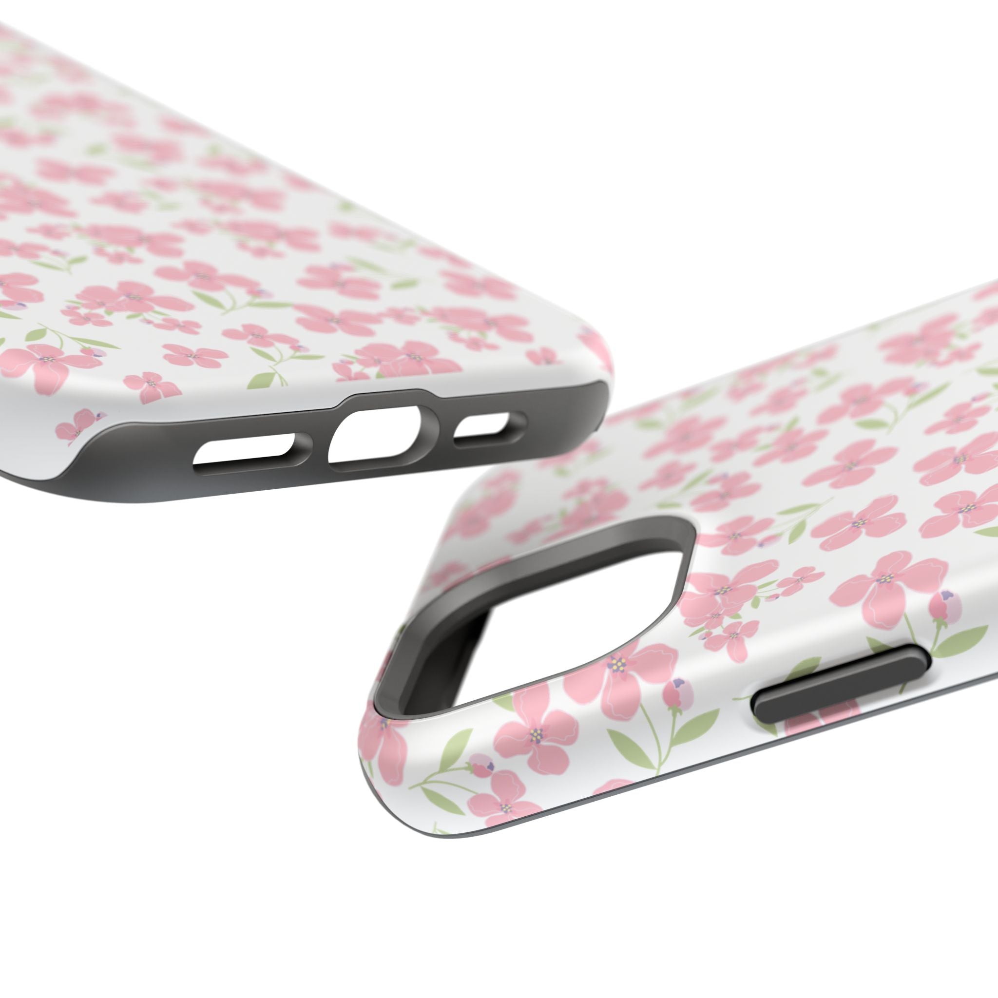 Customizable: Floral Impact-Resistant Phone Case