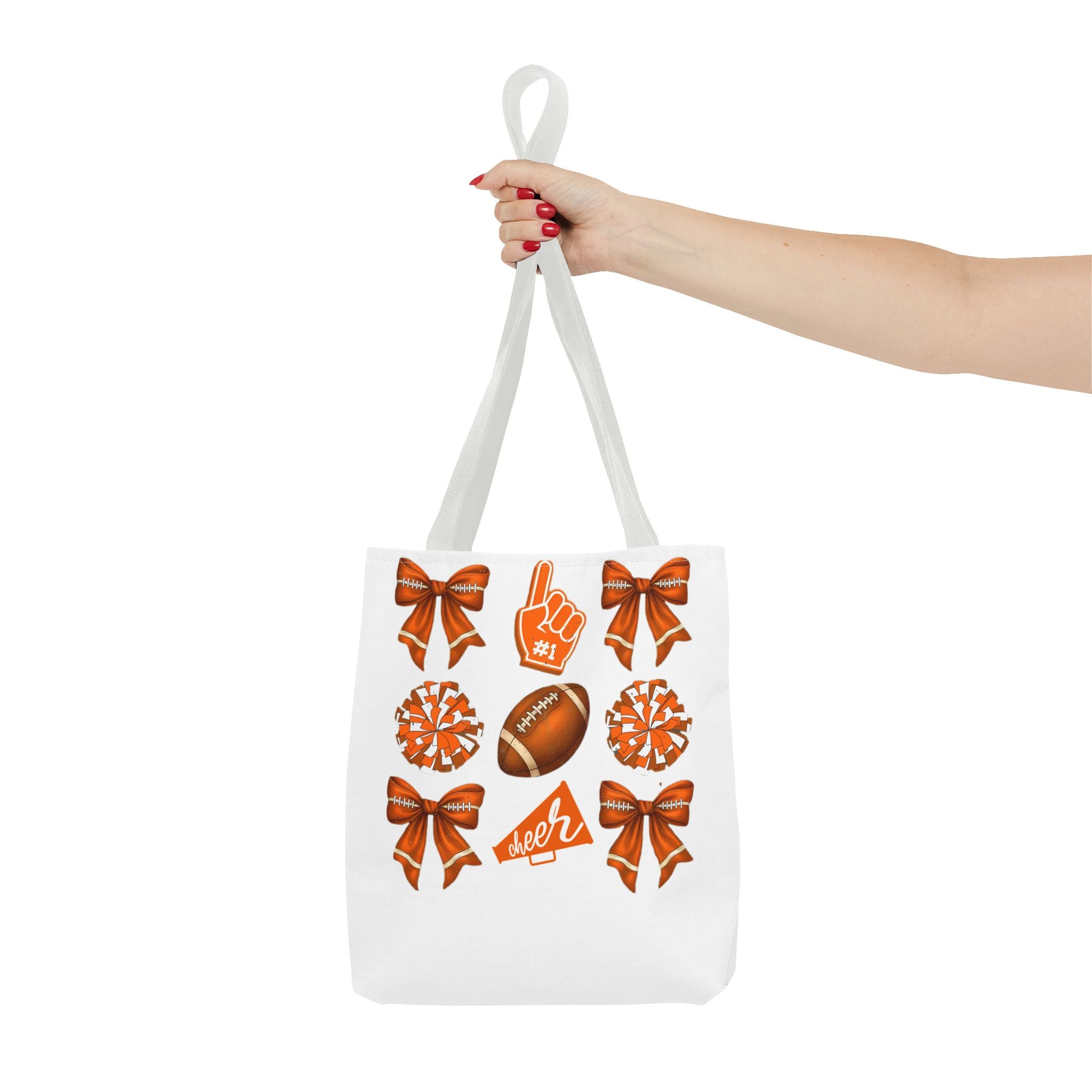 Orange Themed Game Day Tote Bag - College Commitment & Graduation Gift - School Pride Design