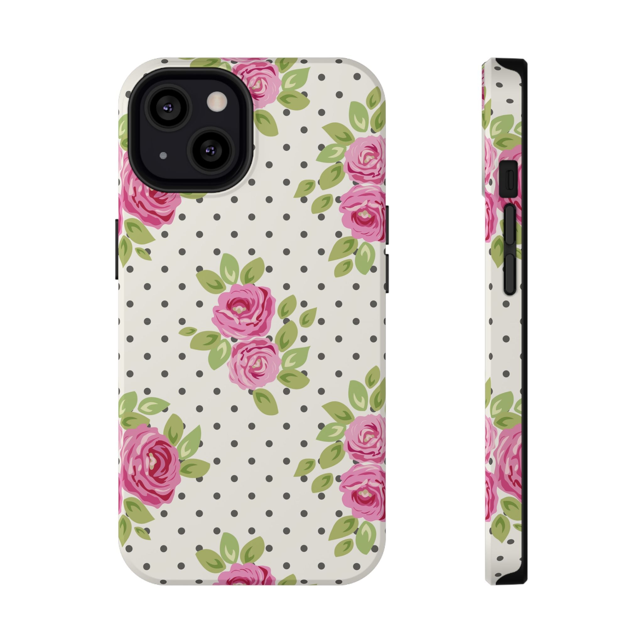 Customizable: Floral Polka Dot Phone Case