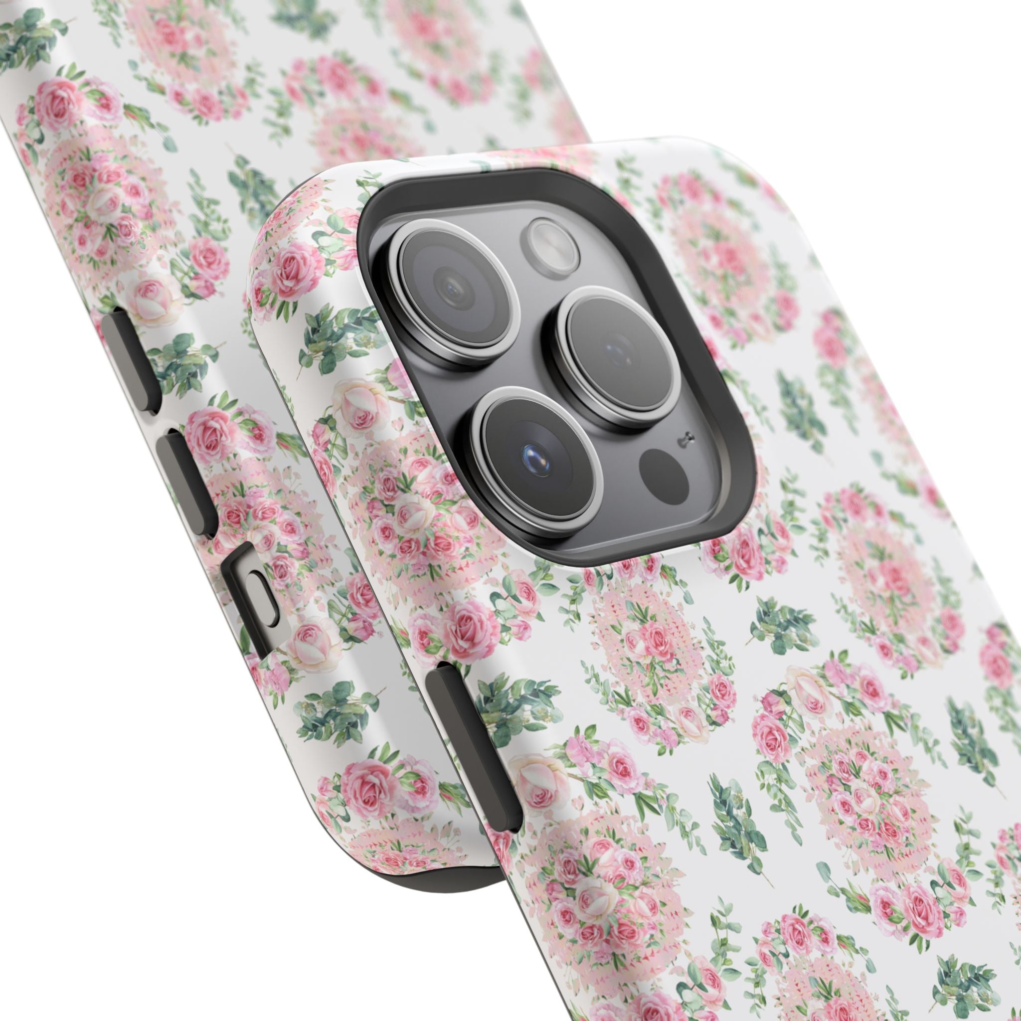 Customizable: Floral Impact-Resistant Phone Case