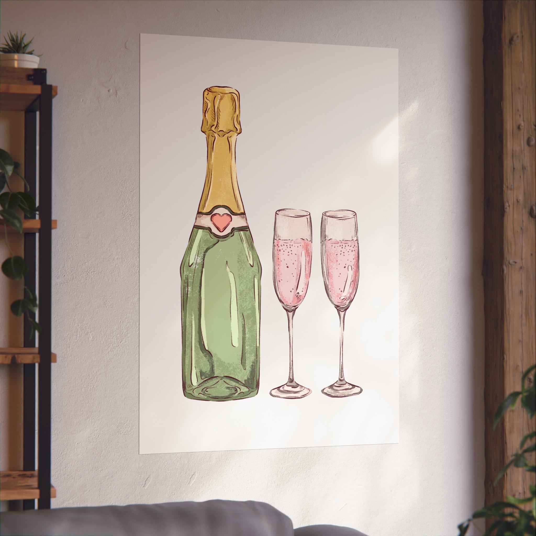 Customizable: Chic Champagne Art Print