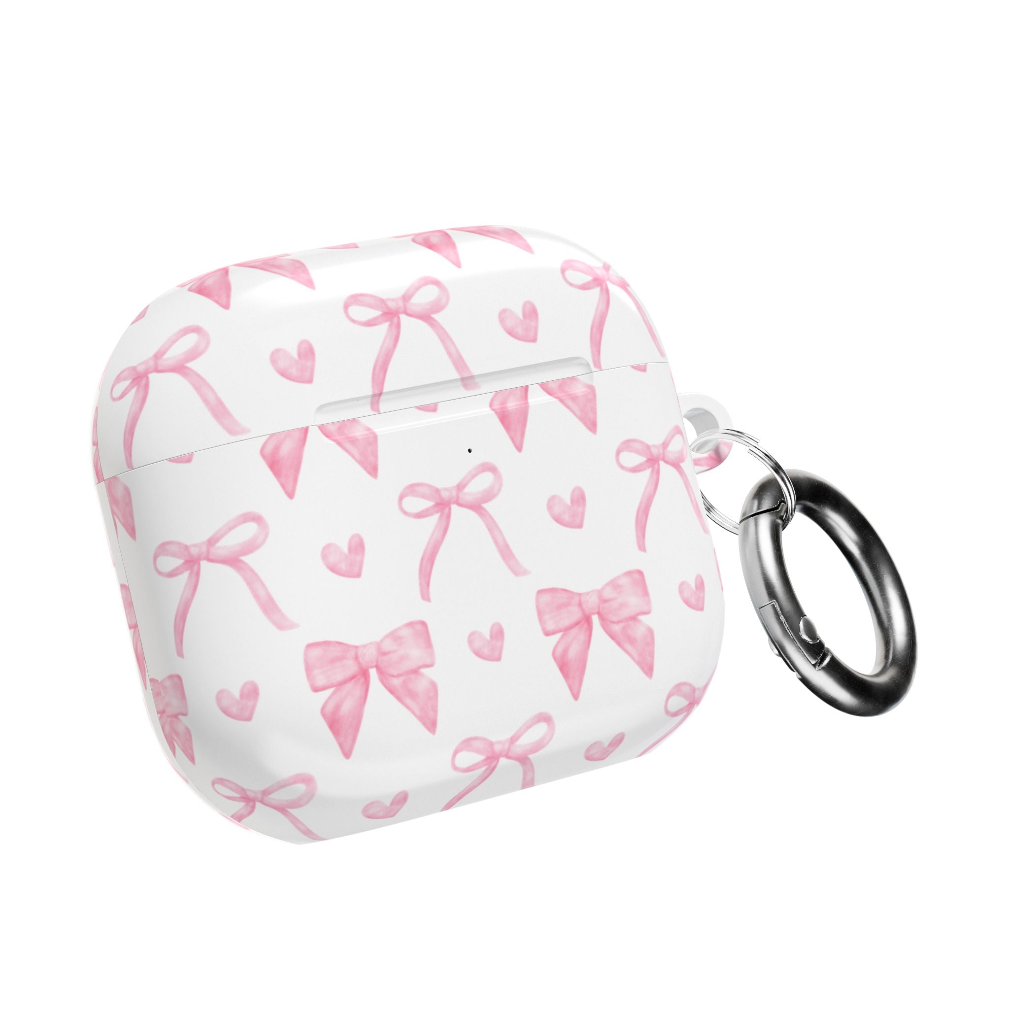 Cute Pink Bow AirPod Case Protectors, Aesthetic Earbuds Cover, Gift for Her, Stylish Tech Accessory