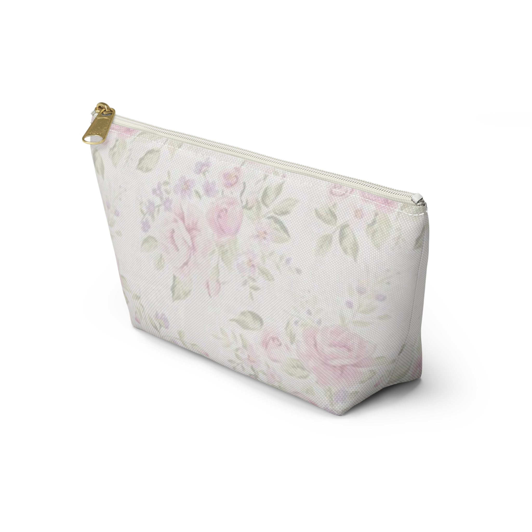 Floral Accessory Pouch, Makeup Bag, Travel Organizer, Gift for Her, Cosmetic Case, Floral Print Pouch