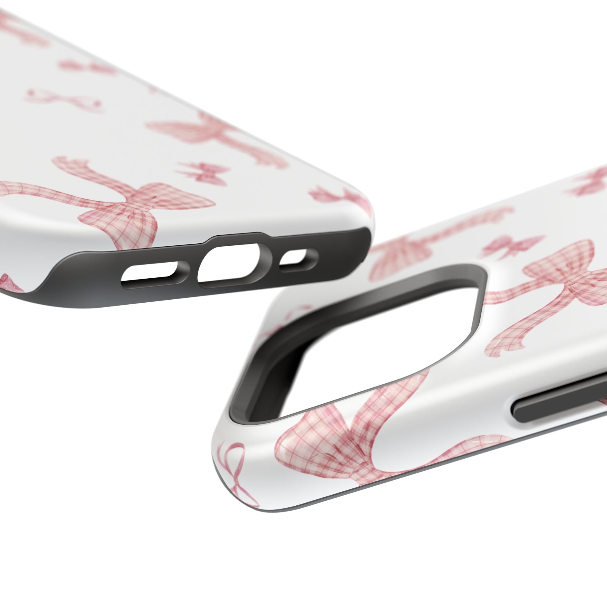 Customizable: Gingham Chic Bow Pattern Phone Case