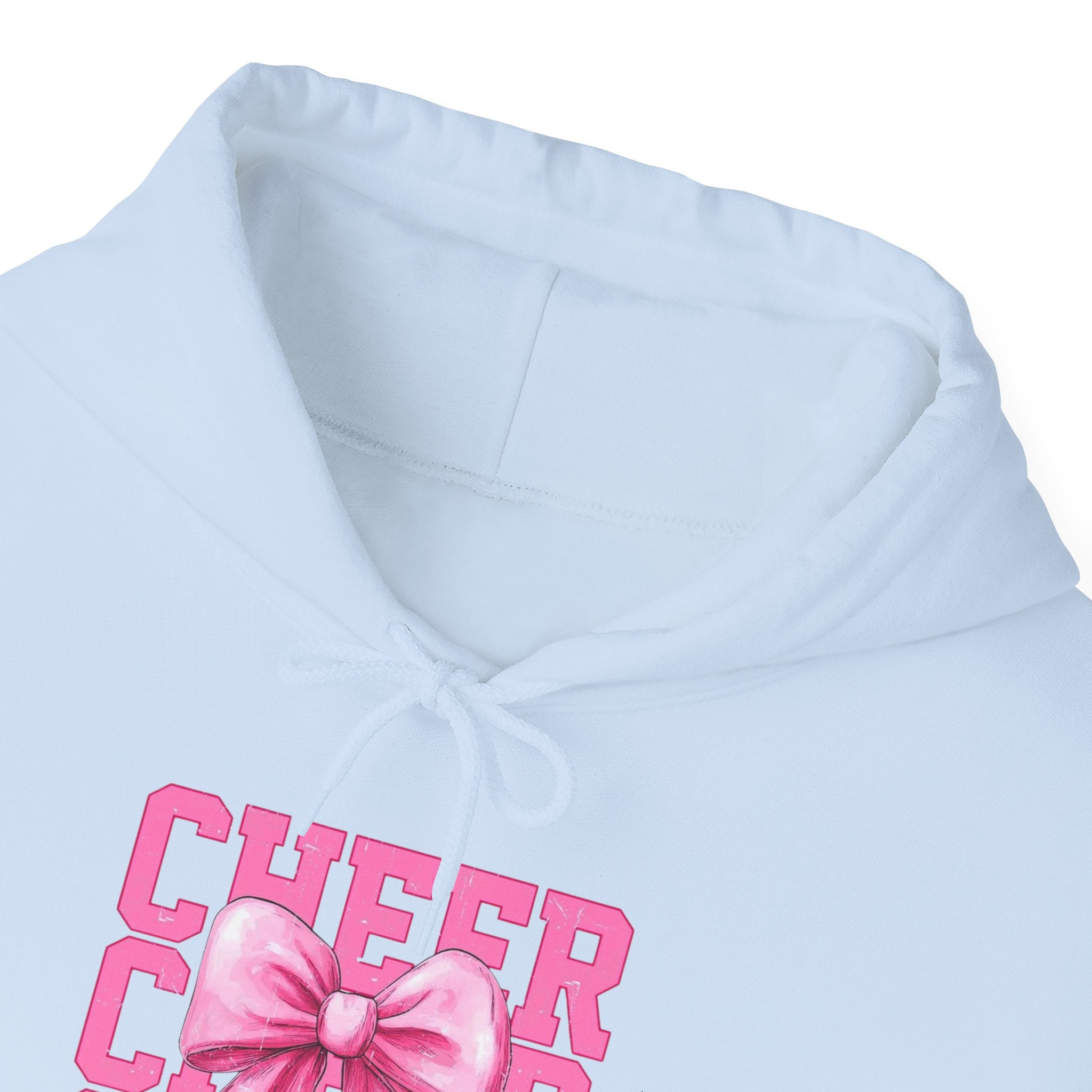 Cheerful Bow Hoodie - Perfect for Cheerleaders, Team Spirit, Dance, Everyday Wear, Gift for Coaches, Cheer Events