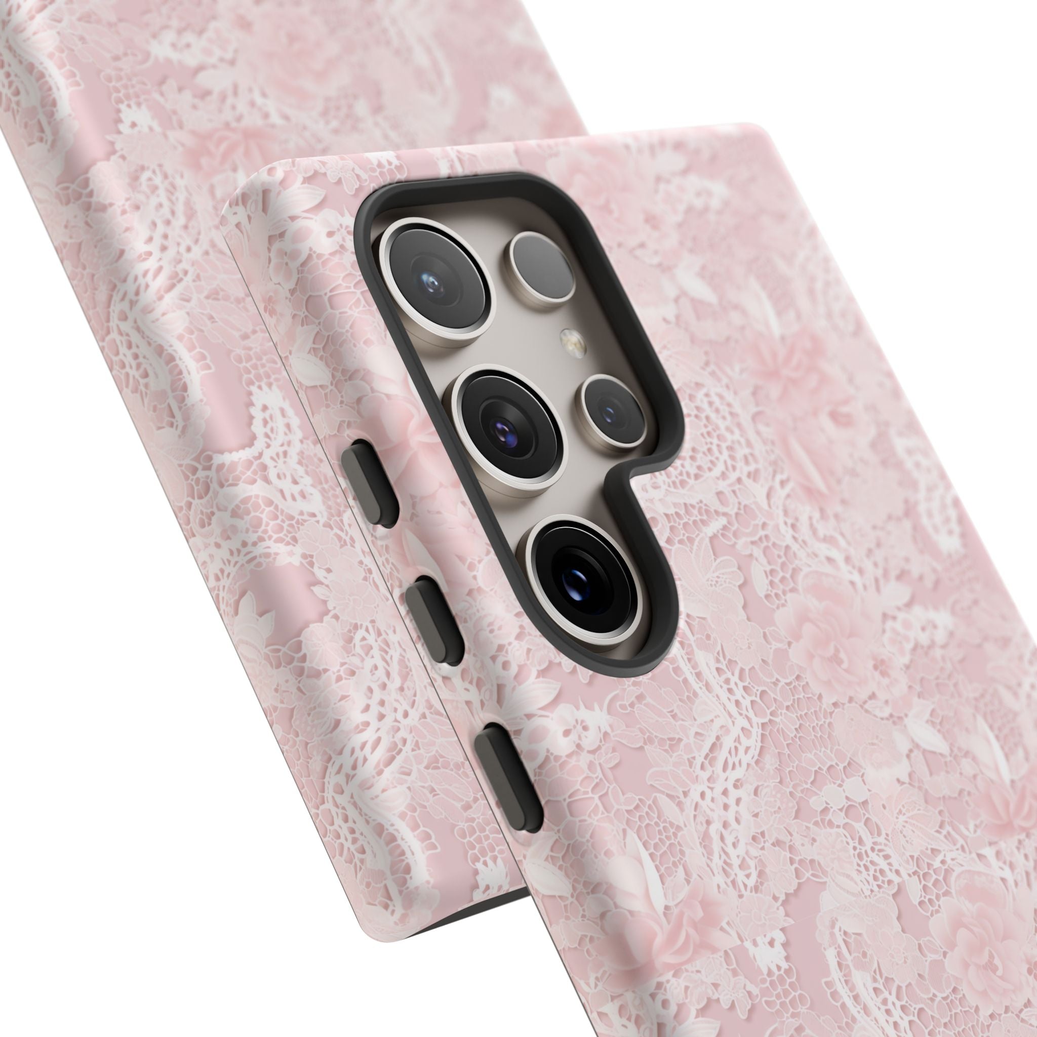 Customizable: Pink Floral Phone Case, Stylish Tough Cases, Unique Gift for Her, Cute Phone Accessories, Floral Tech Cover
