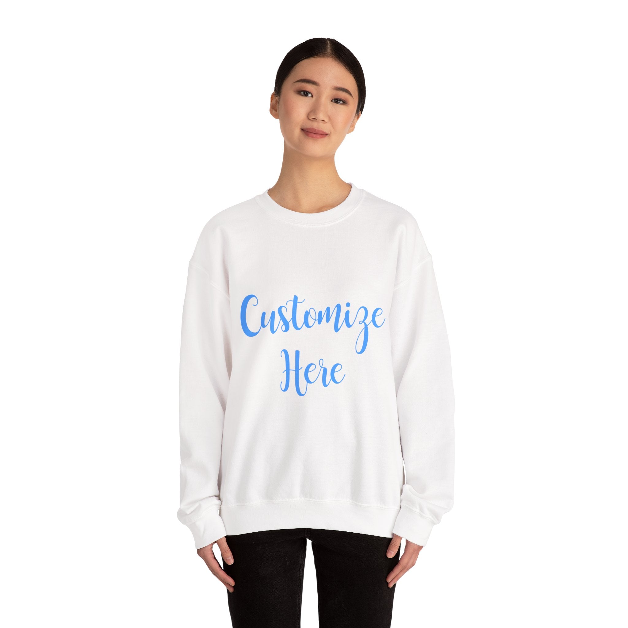 Customizable Light Blue Gameday Crewneck Sweatshirt | College Apparel, Game Day Hoodie, Sports Fan Gear, Customize to Say Anything you Want