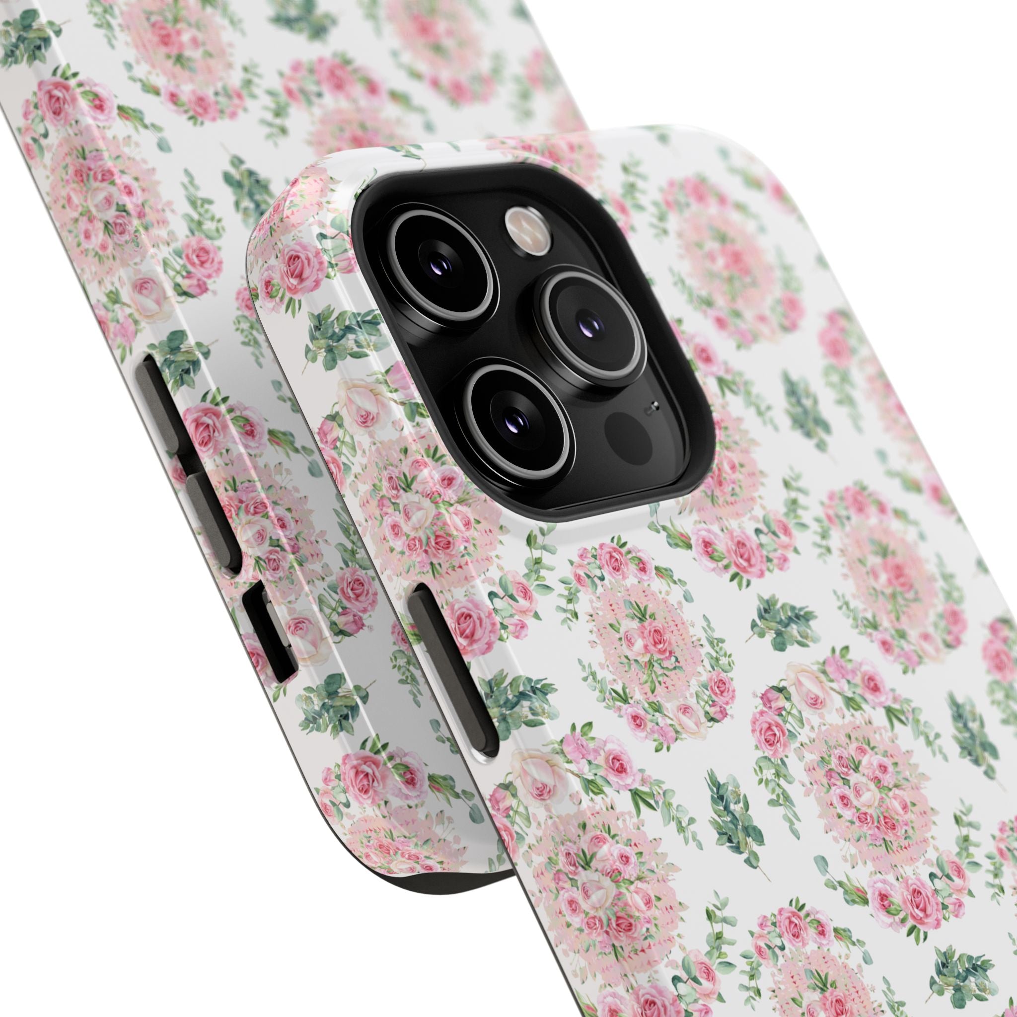 Customizable: Floral Impact-Resistant Phone Case