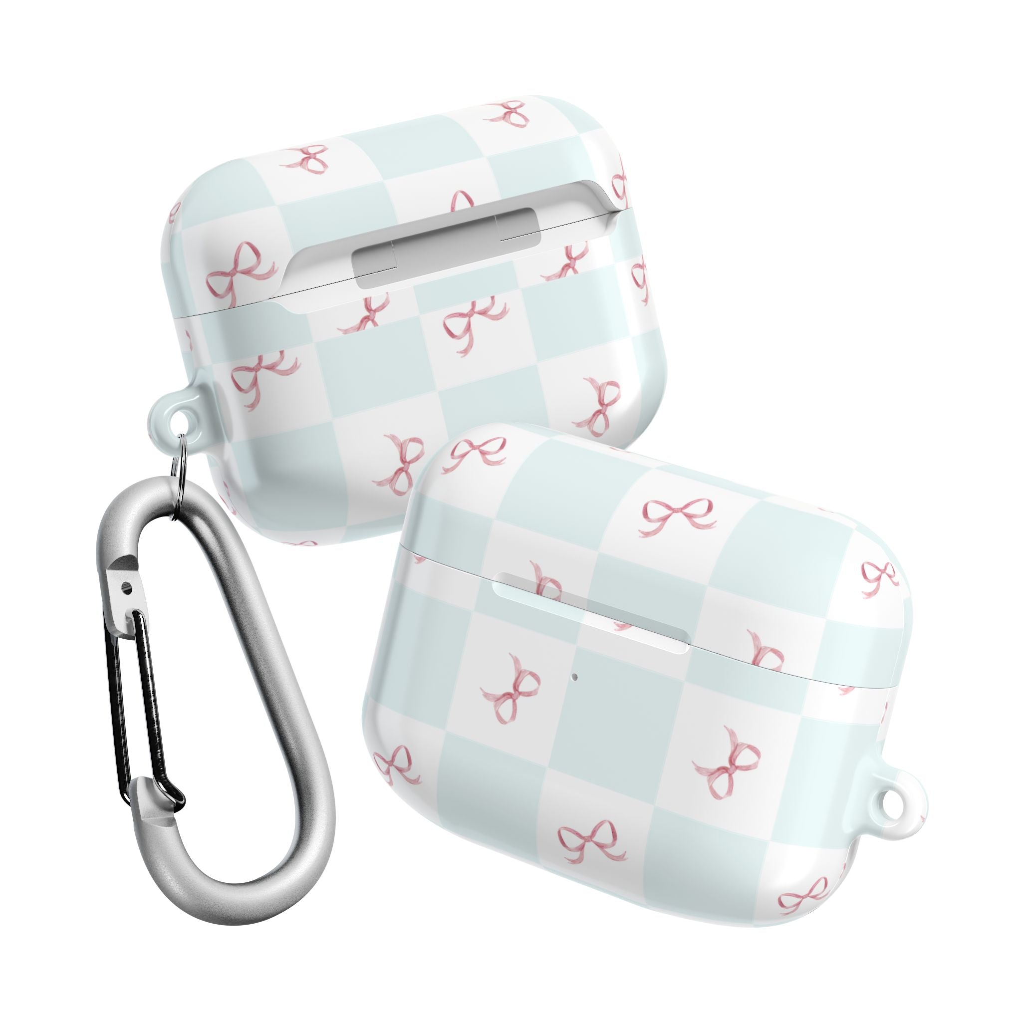 Customizable: Chic AirPod Case with Pink Ribbon Design, Trendy AirPod Case
