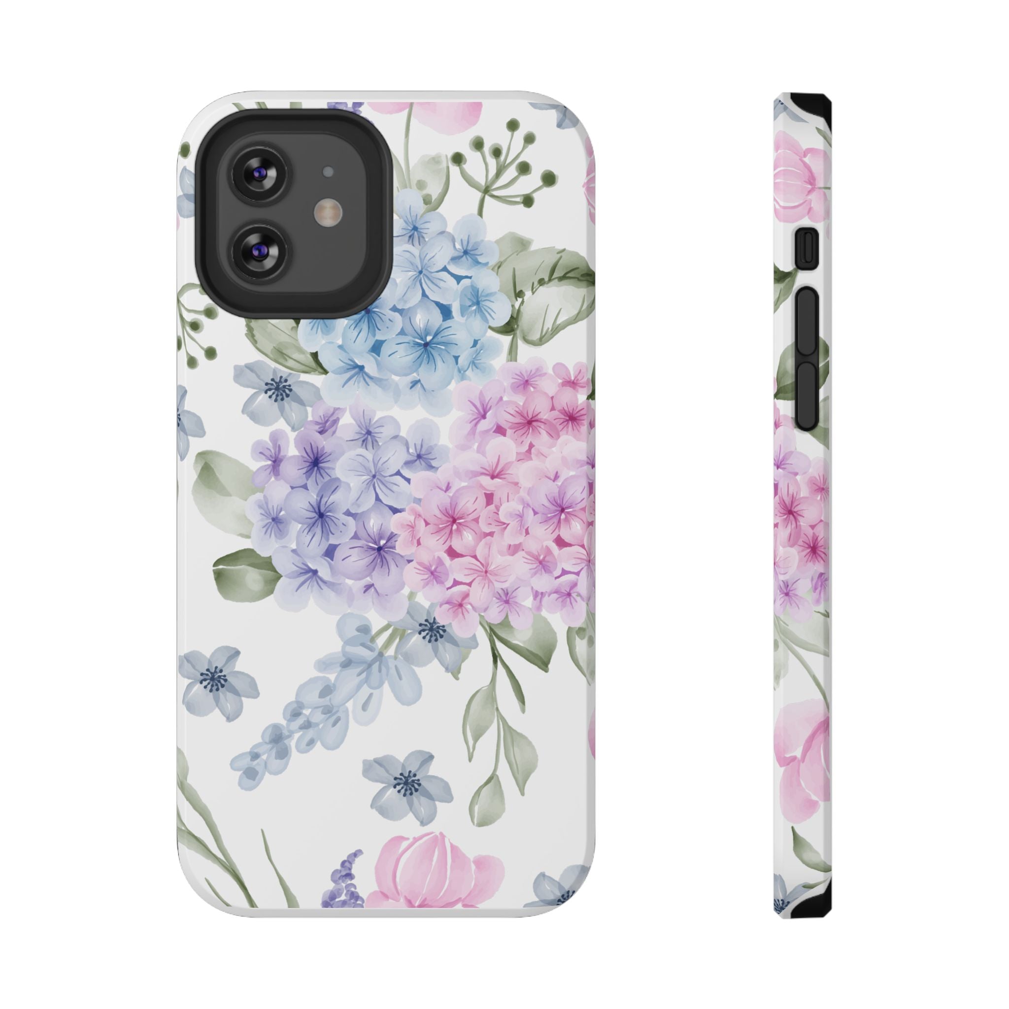 Customizable: Floral Hydrangea Impact-Resistant Phone Case