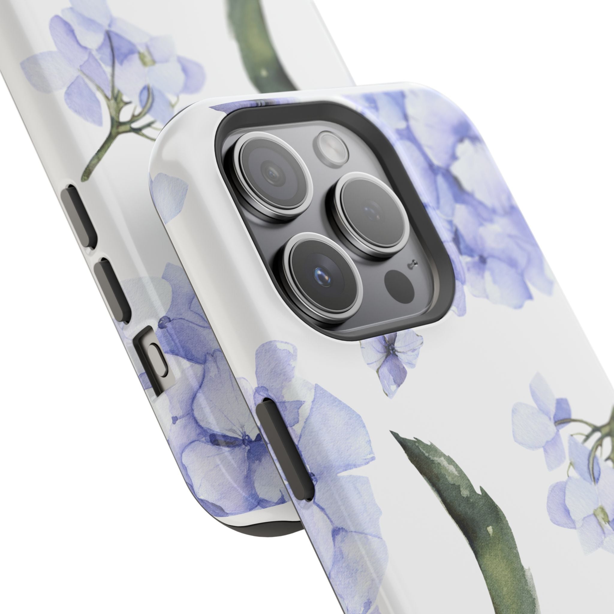 Customizable: Floral Purple Hydrangea Impact-Resistant Phone Case
