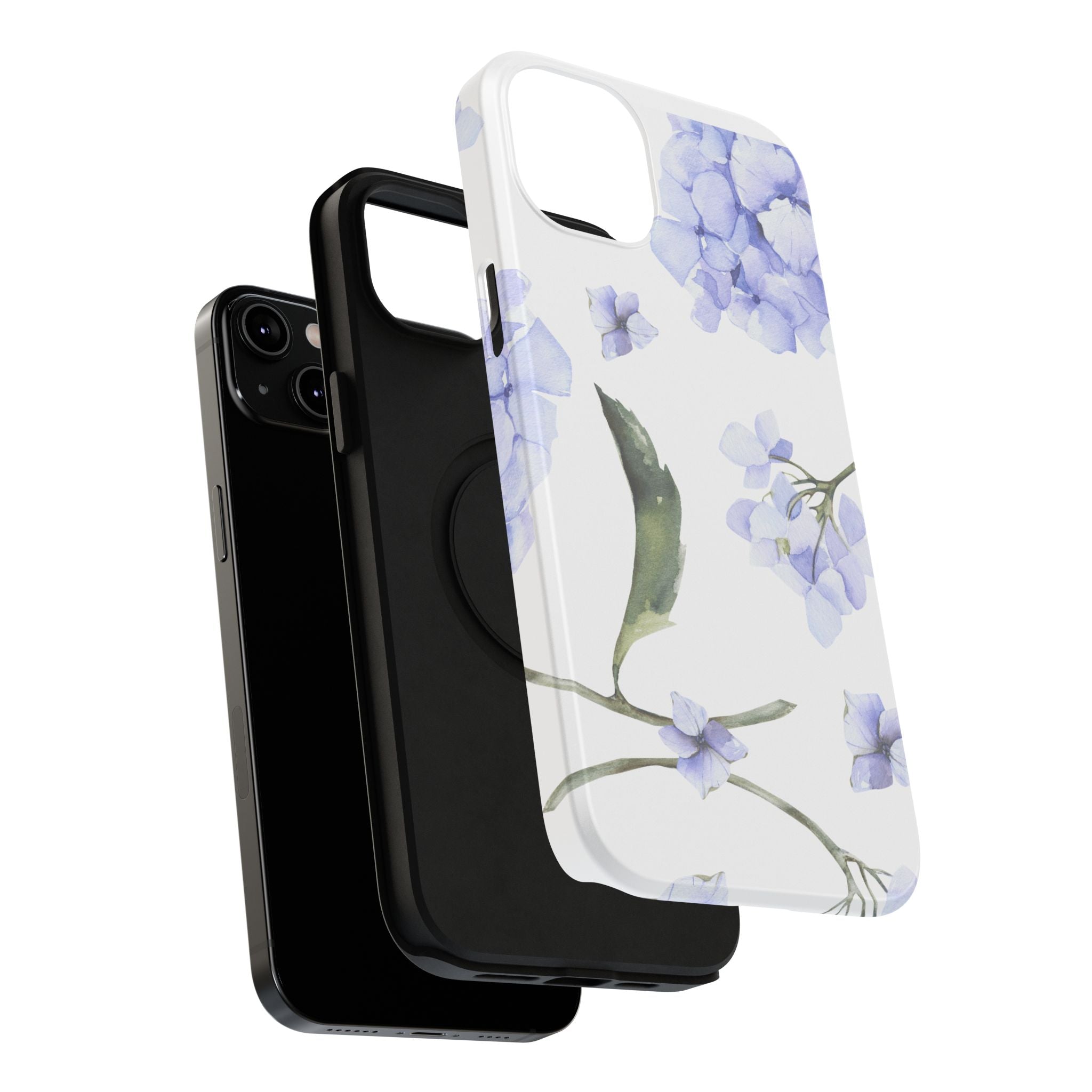Customizable: Floral Purple Hydrangea Impact-Resistant Phone Case