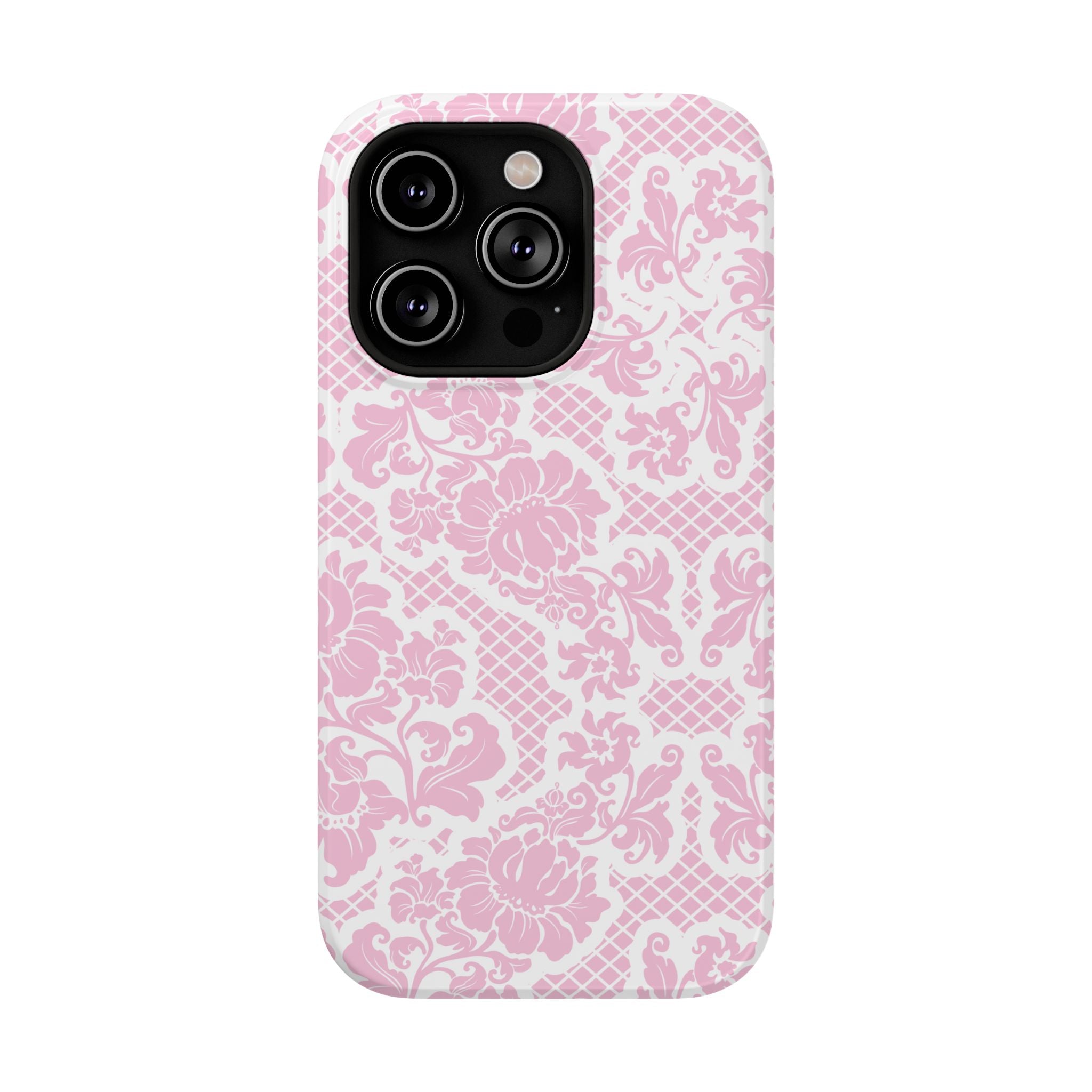 Customizable: Pink Lace Inspired Elegantly Chic Impact-Resistant Case