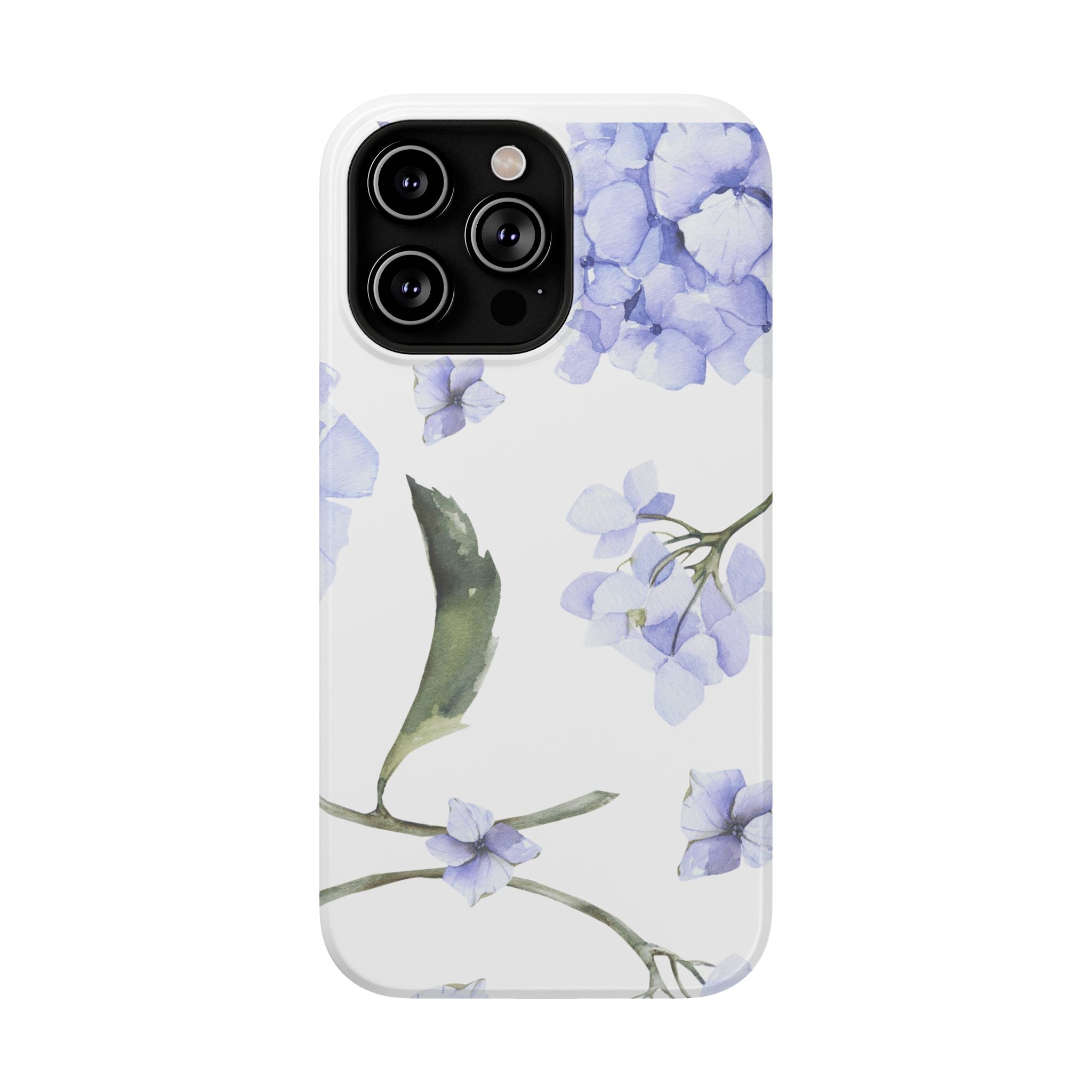 Customizable: Floral Purple Hydrangea Impact-Resistant Phone Case