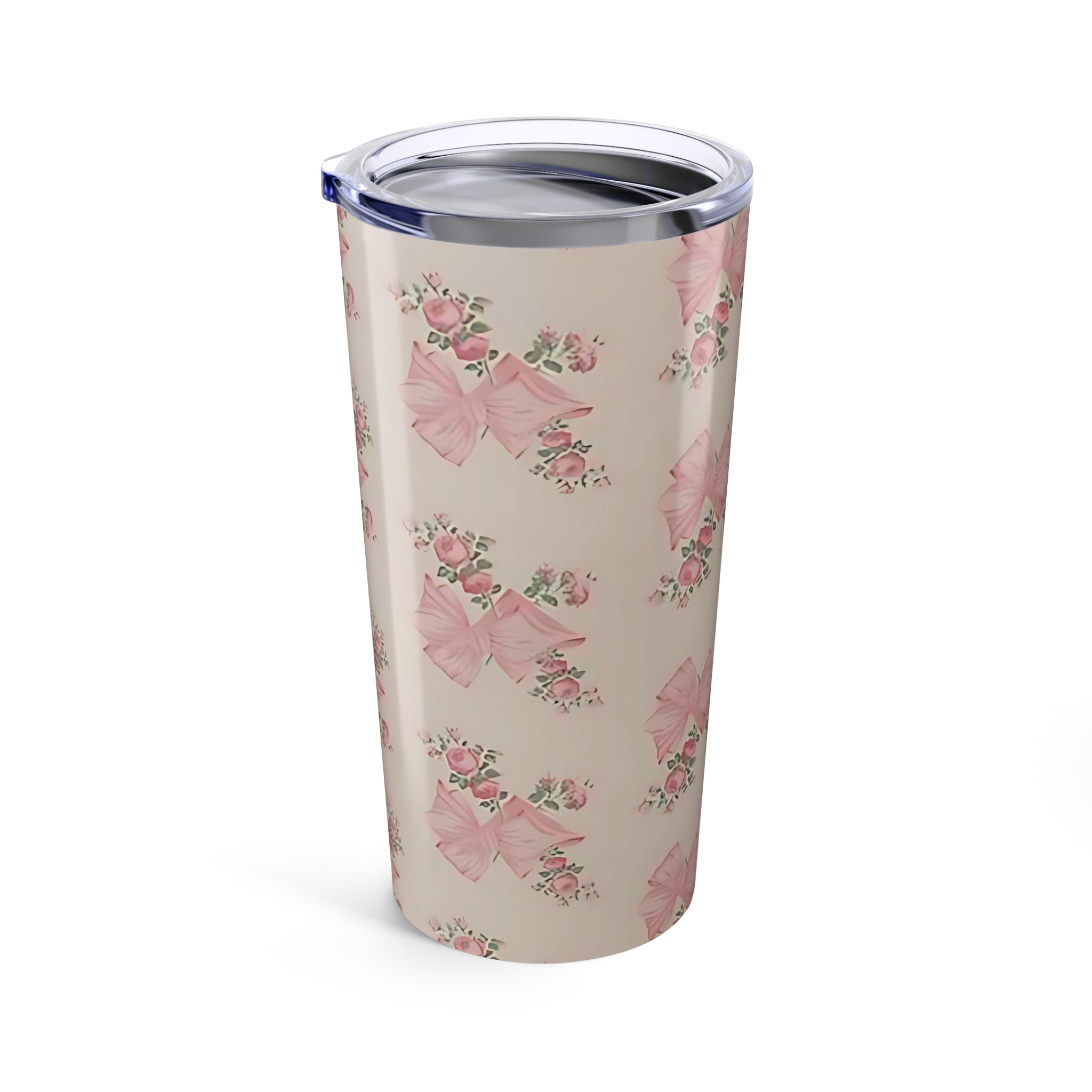 Romantic Floral Tumbler 20oz - Personalized Travel Mug, Gift for Her, Wedding Favor, Floral Tumbler, Bridesmaid Gift
