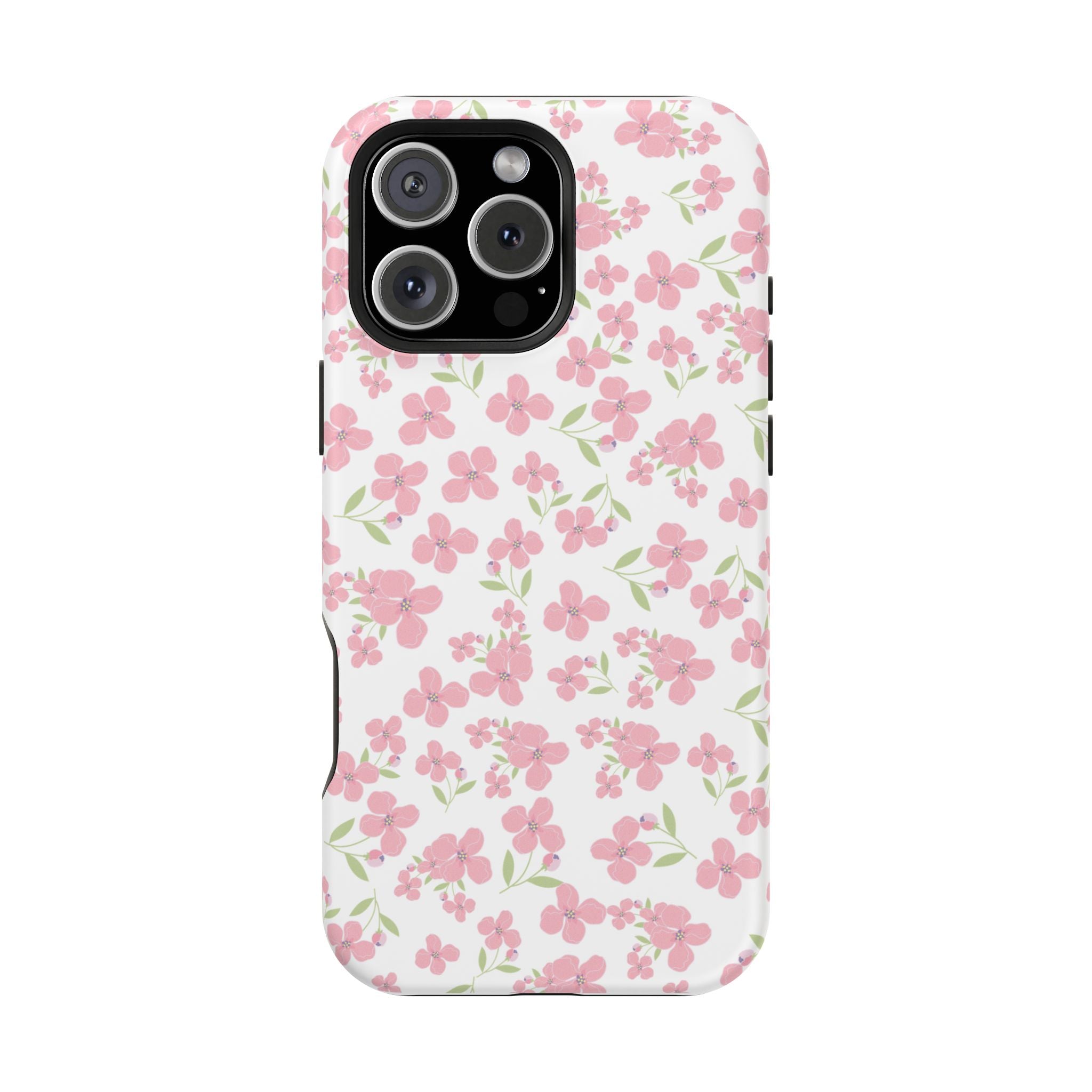 Customizable: Floral Impact-Resistant Phone Case