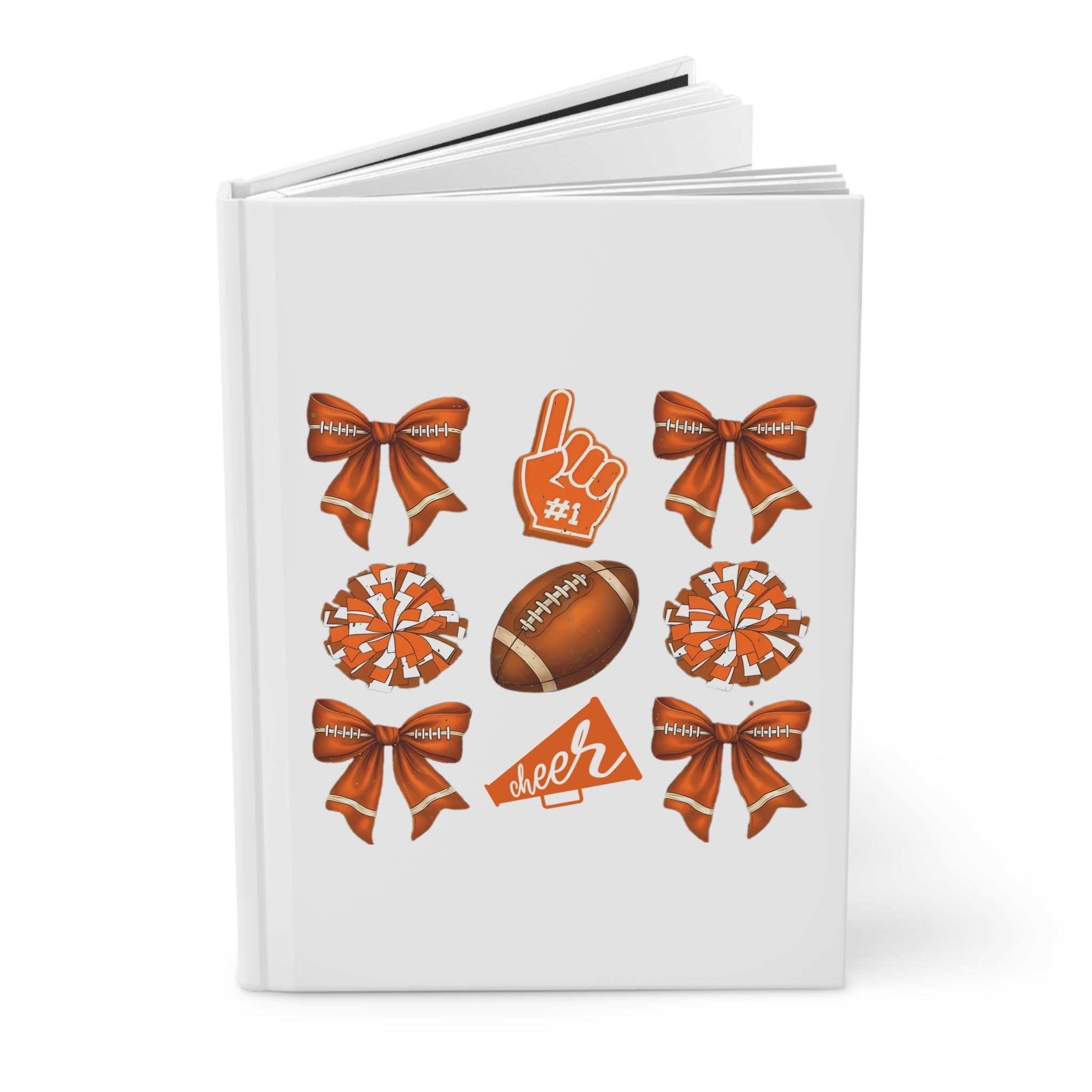 Customizable Cheer Football Hardcover Journal