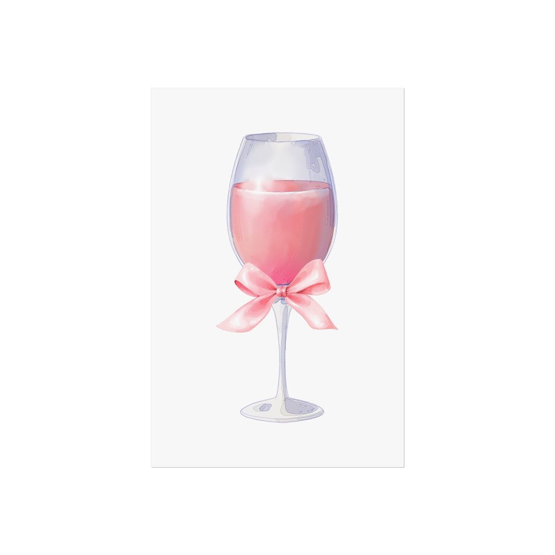 Cocktail Bow Wall Art Print | Fine Art Poster for Home Decor, Bar, Kitchen, Gift, Wall Art