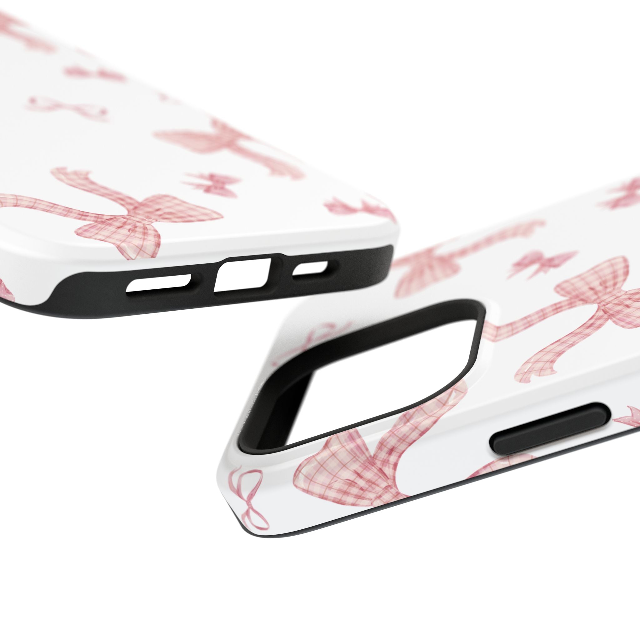 Customizable: Gingham Chic Bow Pattern Phone Case
