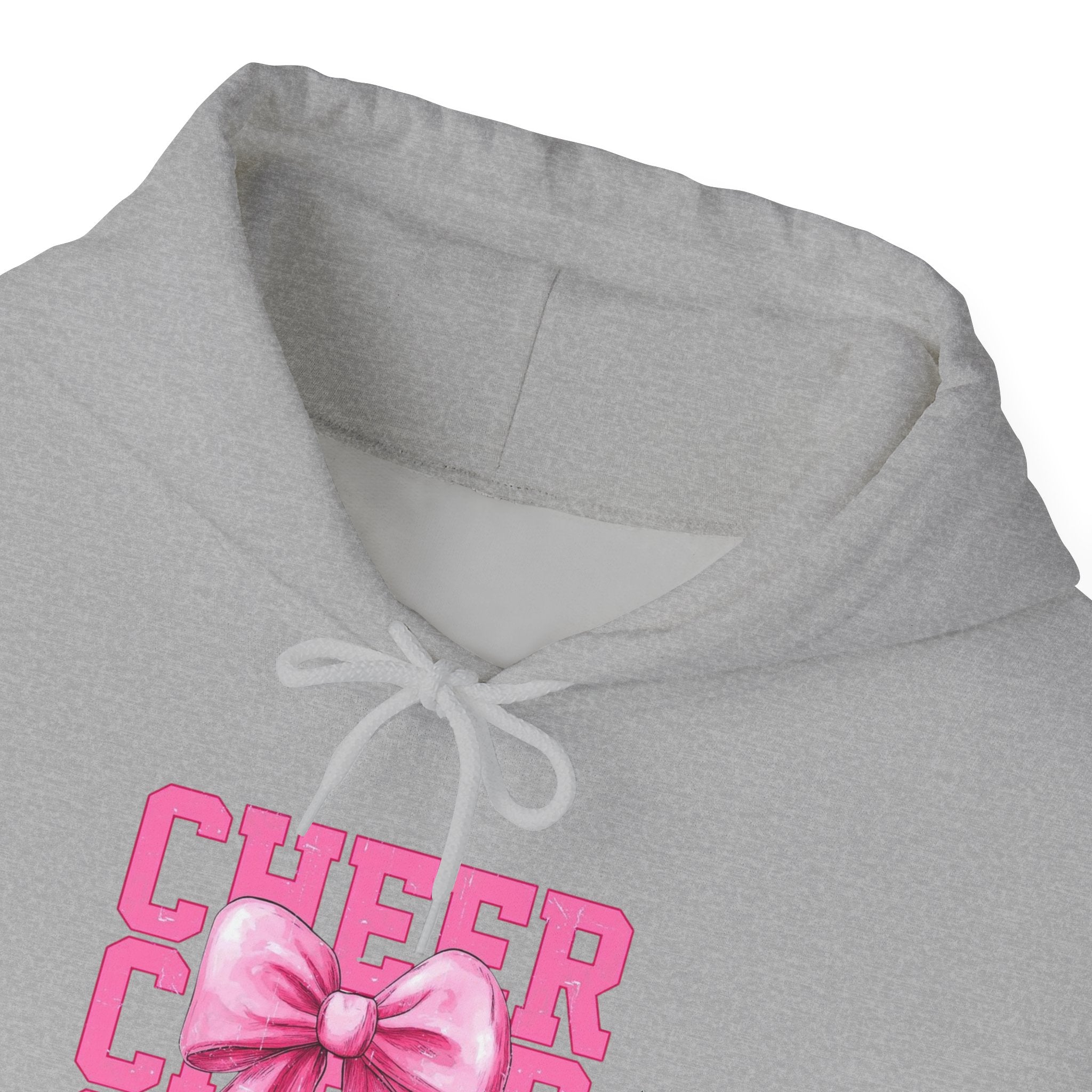 Cheerful Bow Hoodie - Perfect for Cheerleaders, Team Spirit, Dance, Everyday Wear, Gift for Coaches, Cheer Events
