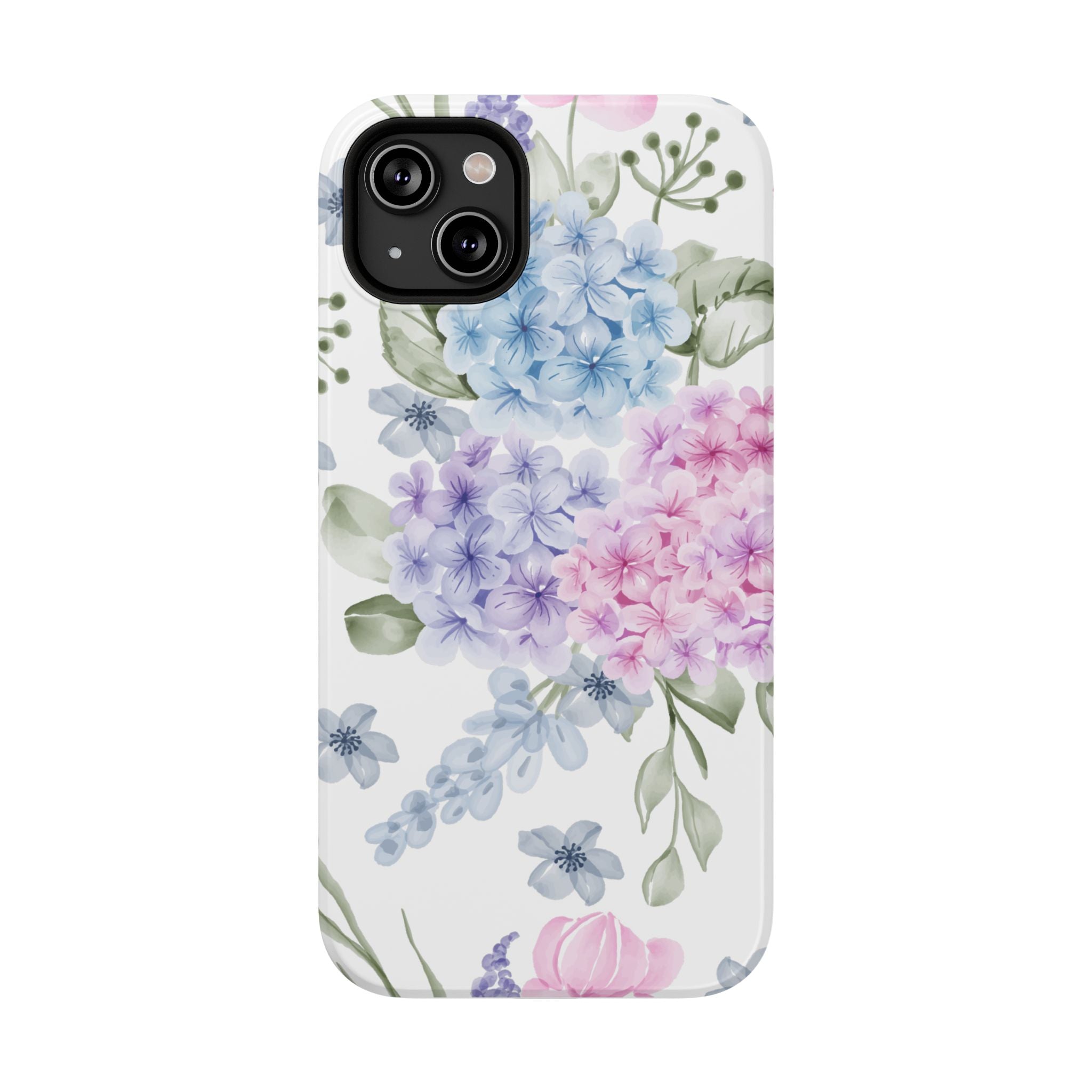 Customizable: Floral Hydrangea Impact-Resistant Phone Case