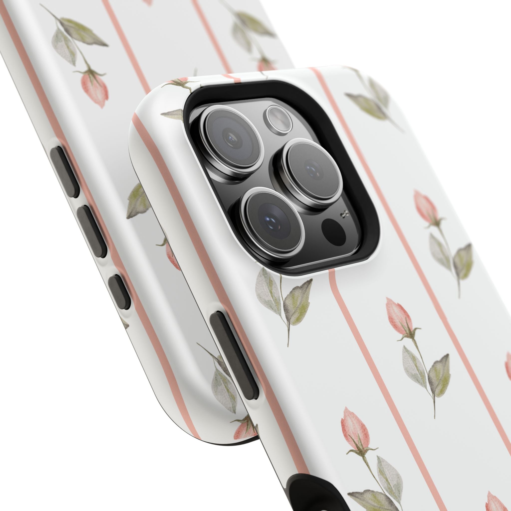 Customizable: Floral Impact-Resistant Phone Case, Chic Phone Cover
