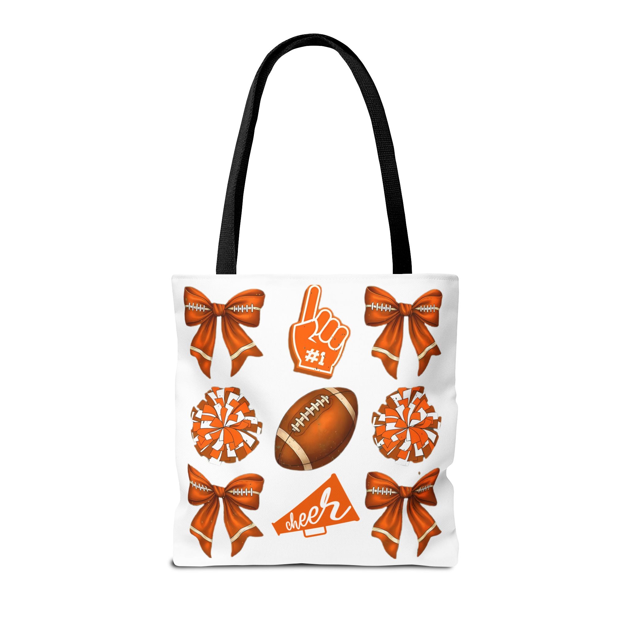 Orange Themed Game Day Tote Bag - College Commitment & Graduation Gift - School Pride Design