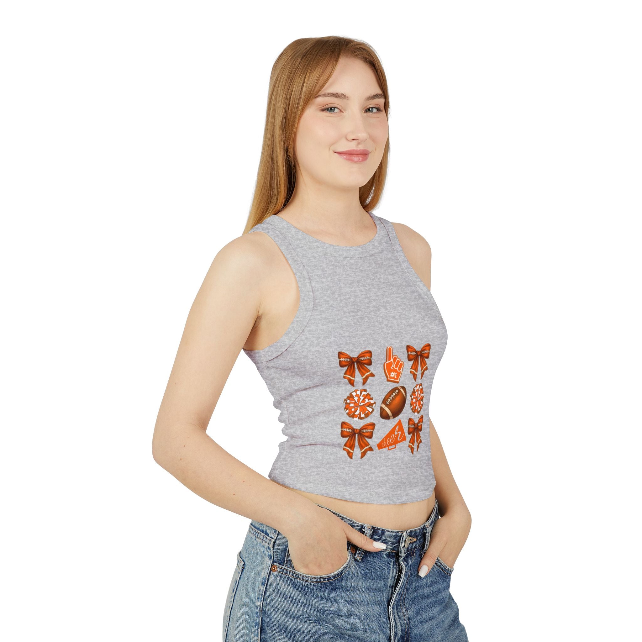 Customizable Orange Themed Game Day Tank