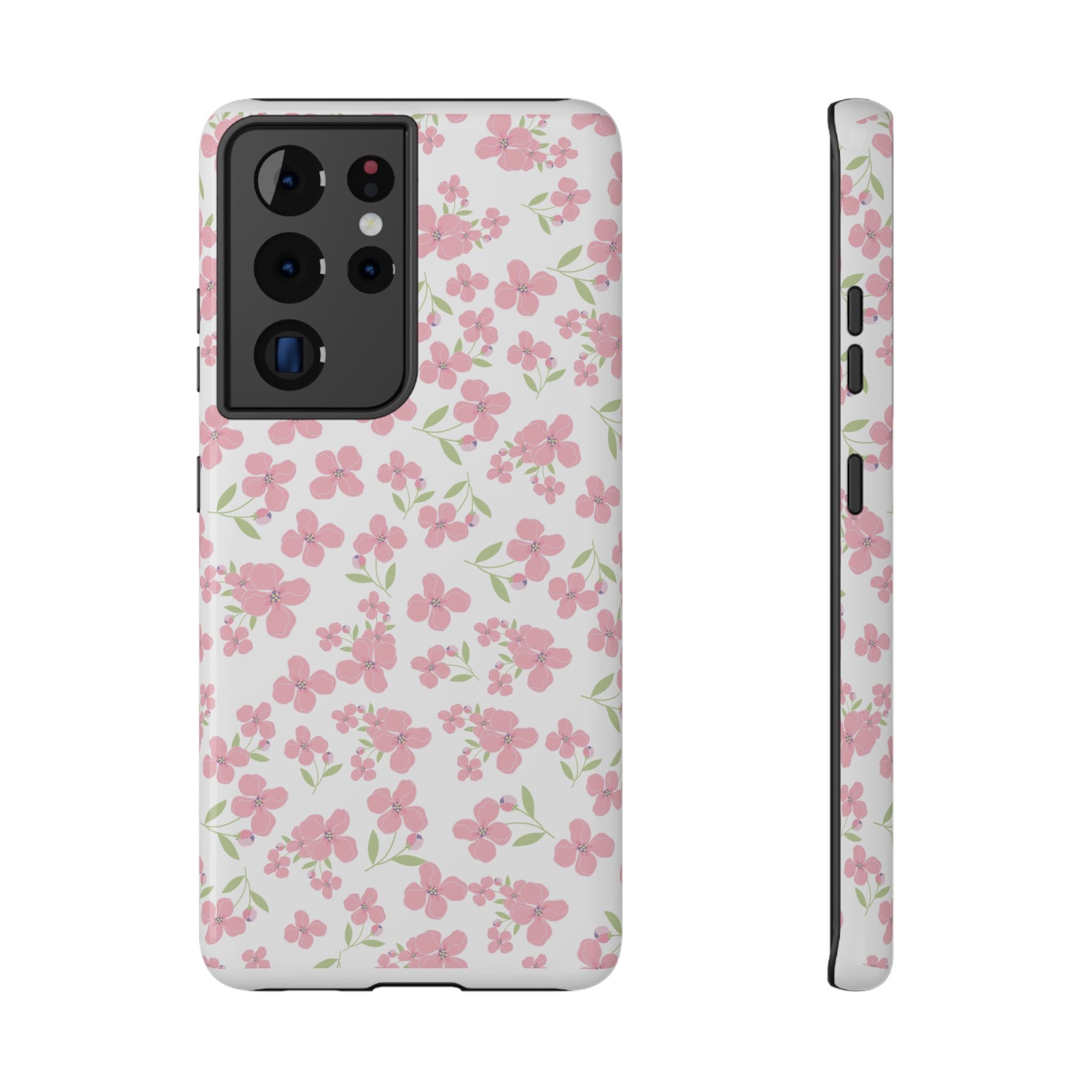 Customizable: Floral Impact-Resistant Phone Case